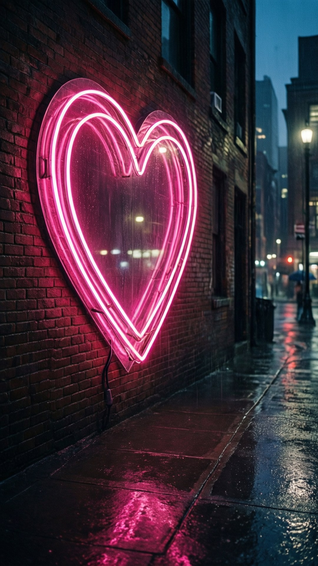 Neon Sydän Sade Taustakuvat