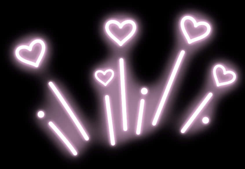 Neon sydän valotehosteet Taustakuvat