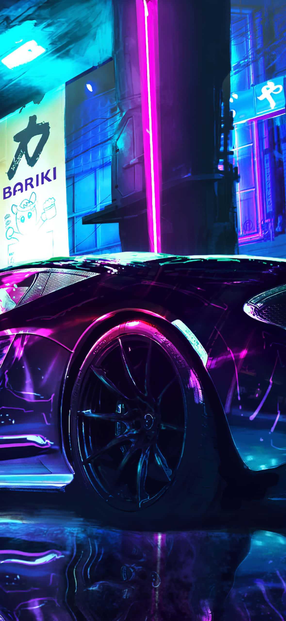 Neon Valaistus Pixel 3 Need For Speed Heat Tausta Taustakuvat