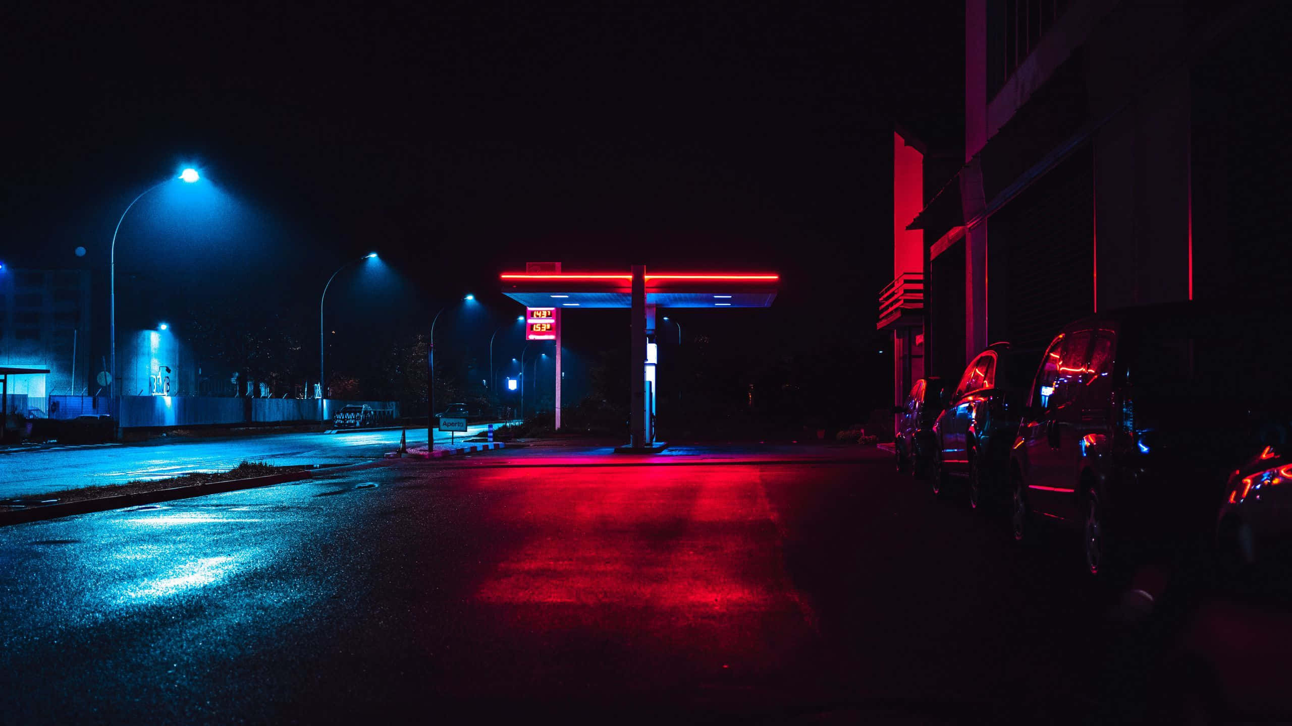 Neonkaupungin kirkkaat valot Taustakuvat