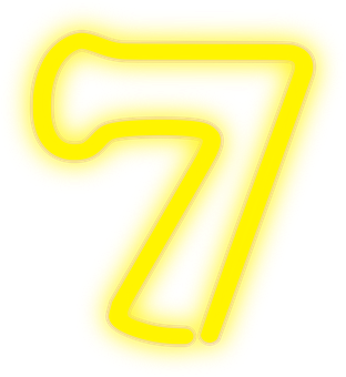 Neonkeltainen numero seitsemän Taustakuvat