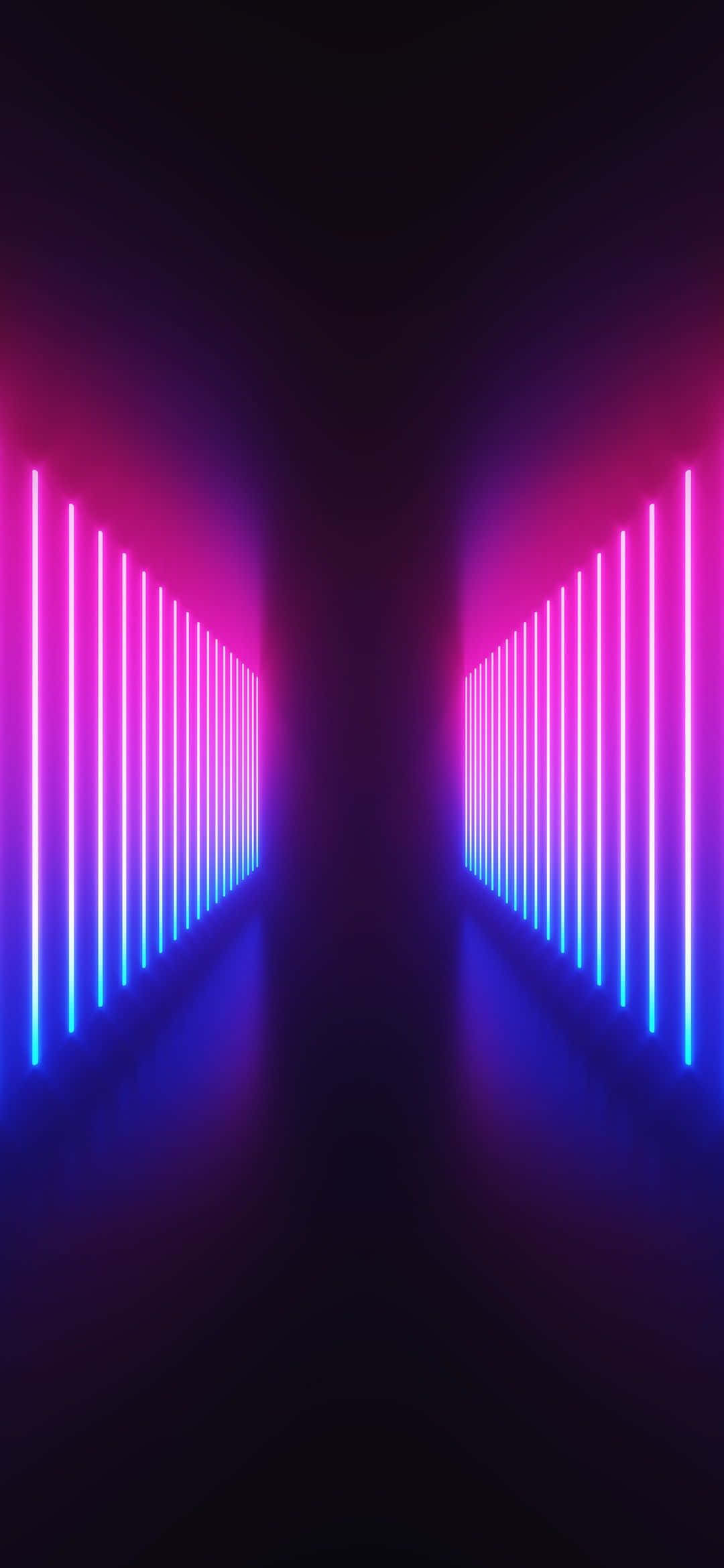 Neonliukuvärjätty futuristinen scifi-polku Taustakuvat
