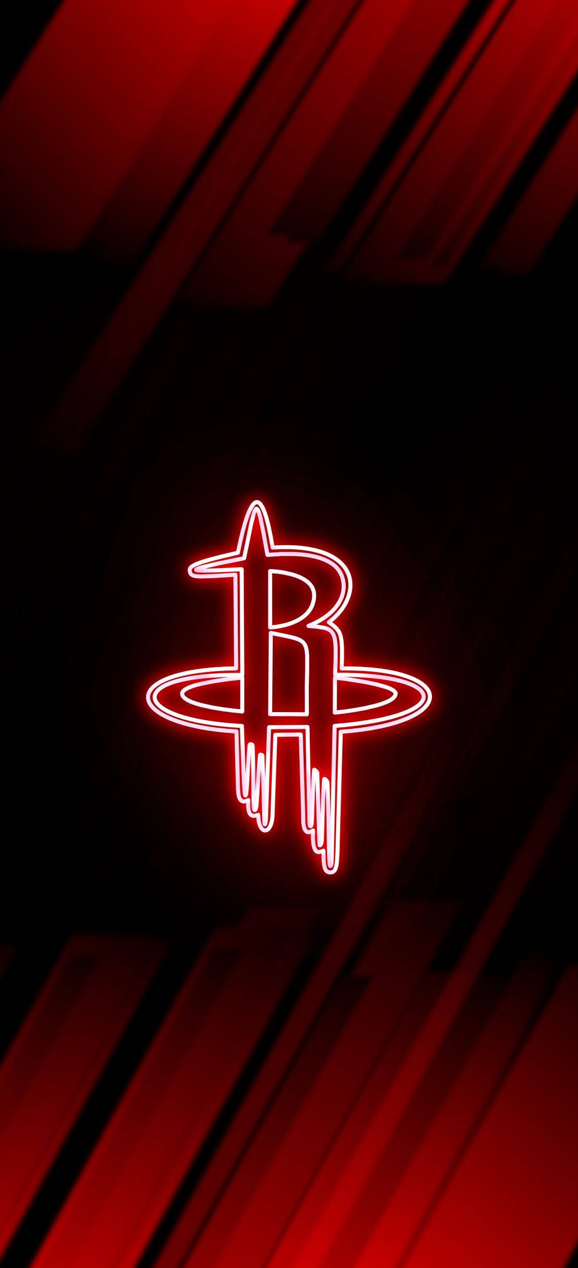 Neonpunainen Houston Rockets Taustakuvat