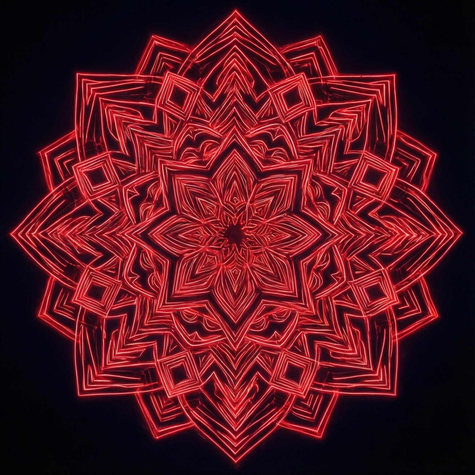 Neonpunainen mandala Taustakuvat