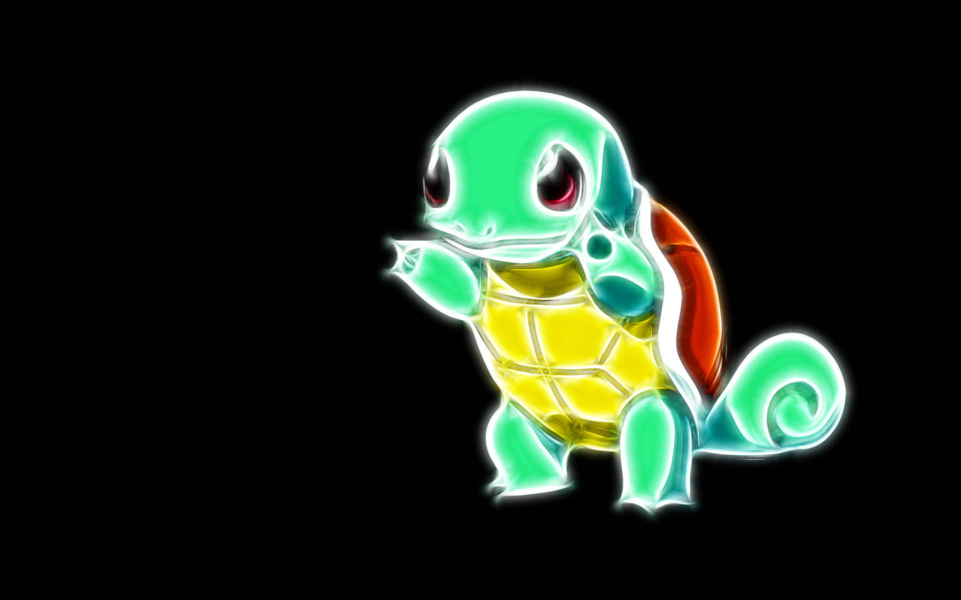 Neonvihreä Squirtle Cool Pokemon Taustakuvat