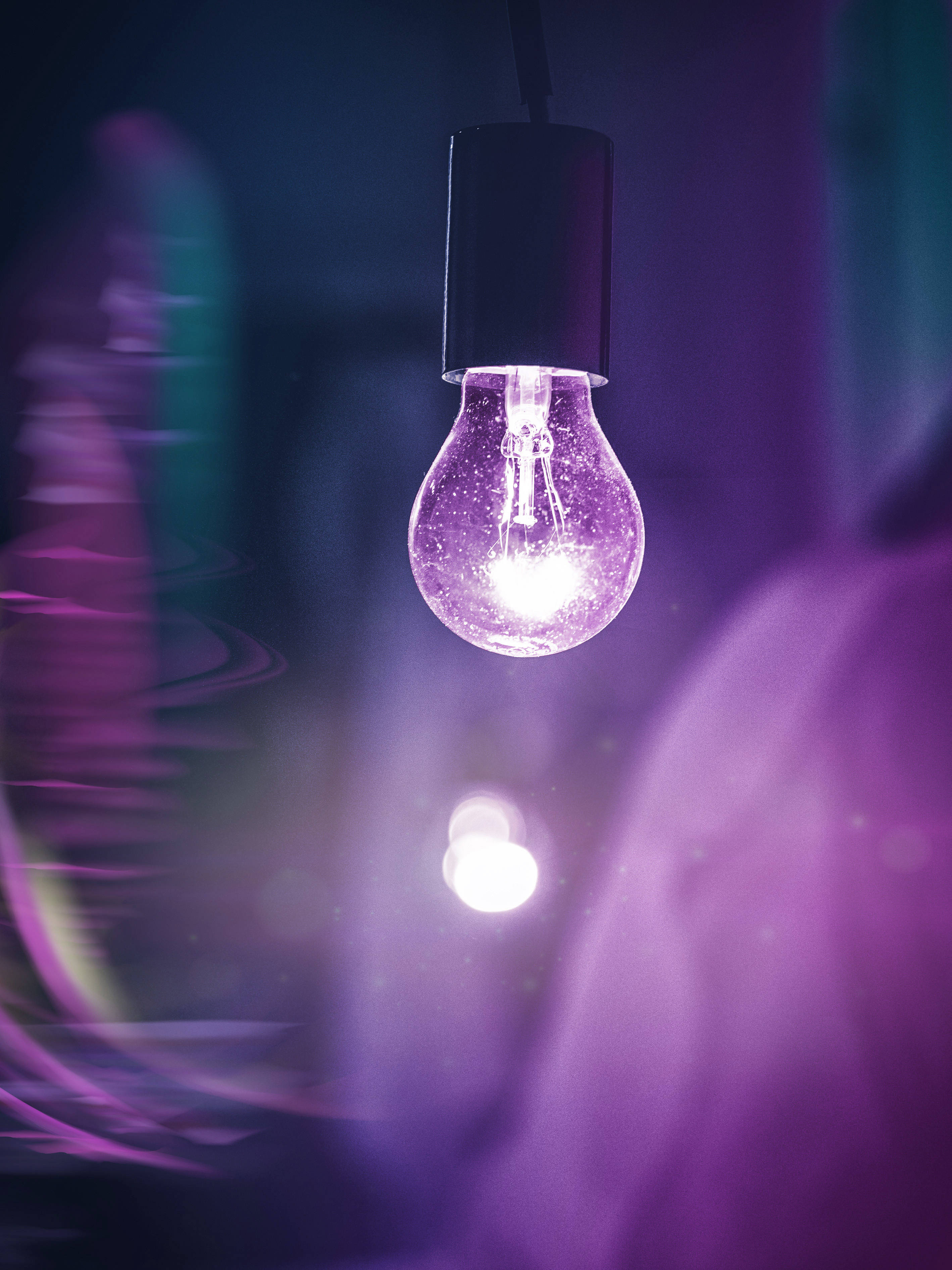 Neonvioletti esteettinen hehkulamppu Taustakuvat