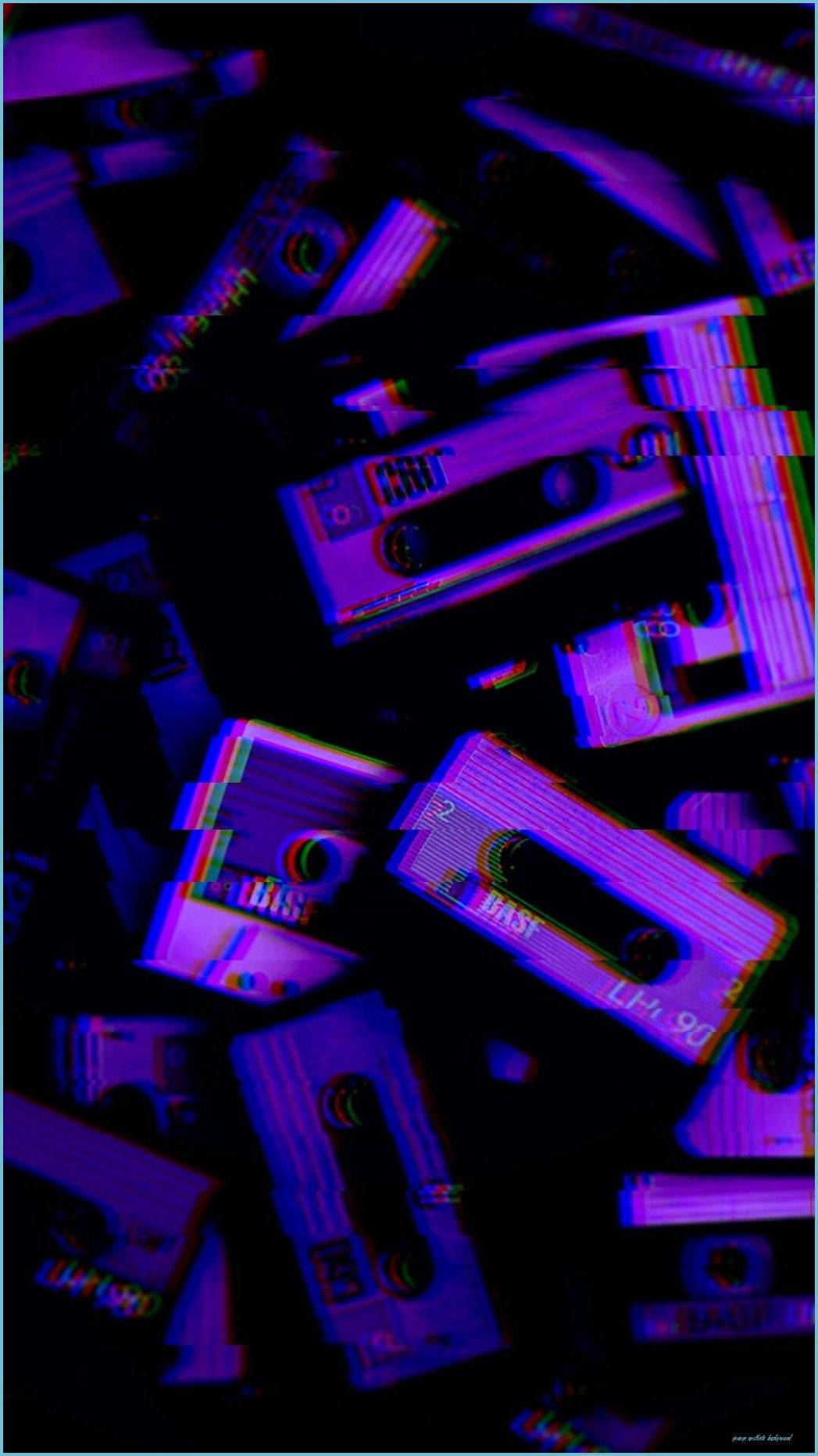 Neonvioletti kasetit vaihtoehtoestetiikka Taustakuvat