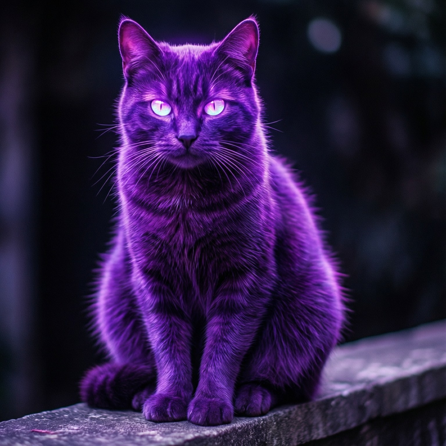 Neonvioletti kissa Taustakuvat