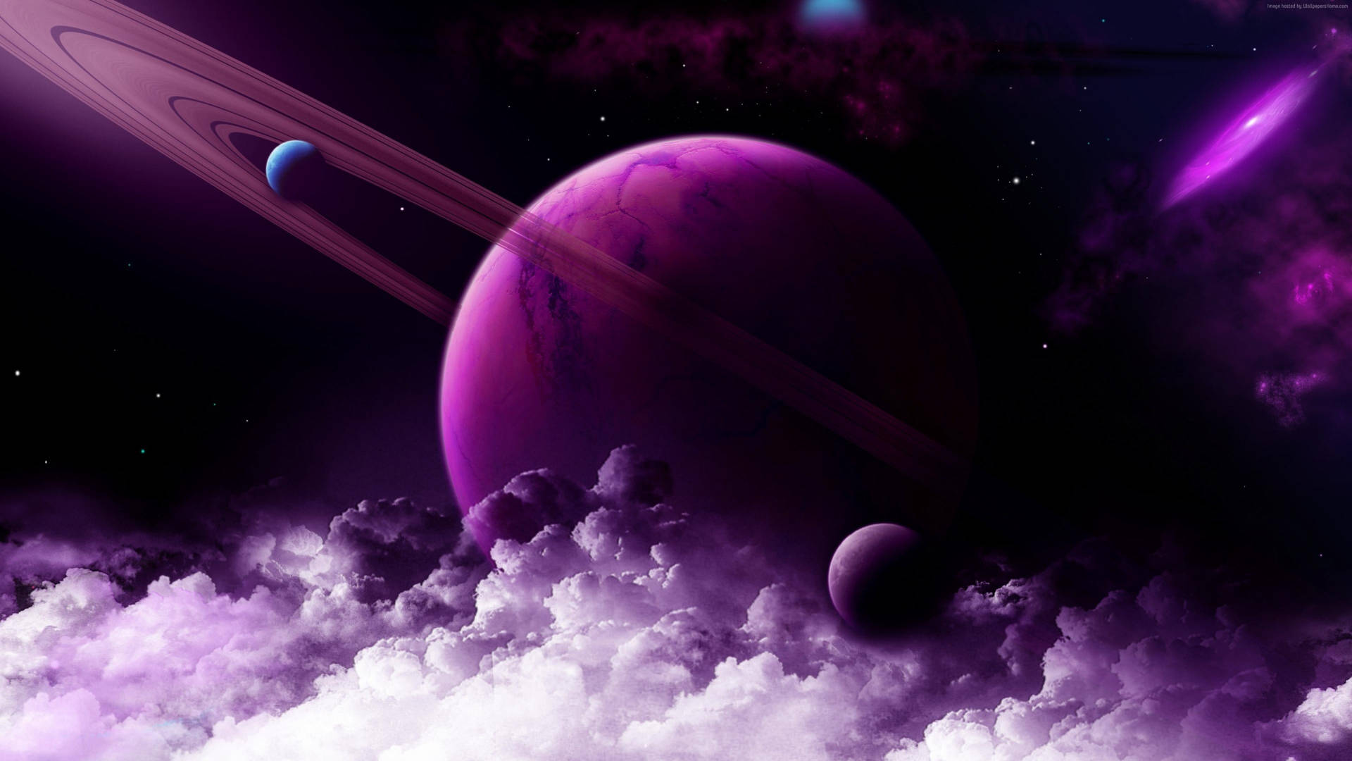 Neonvioletti Saturnus 4K