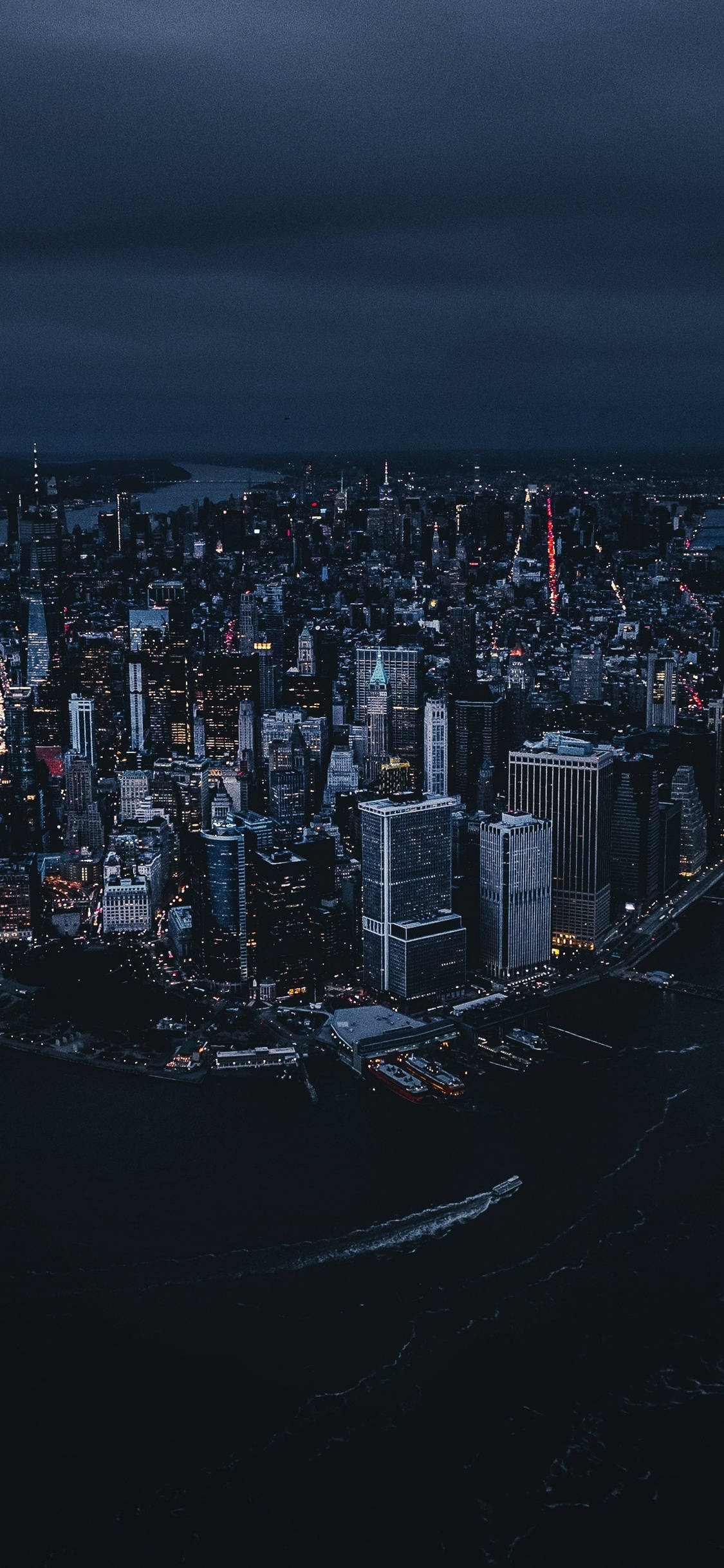 New Yorkin kaupungin siluetti kaikessa loistossaan Taustakuvat