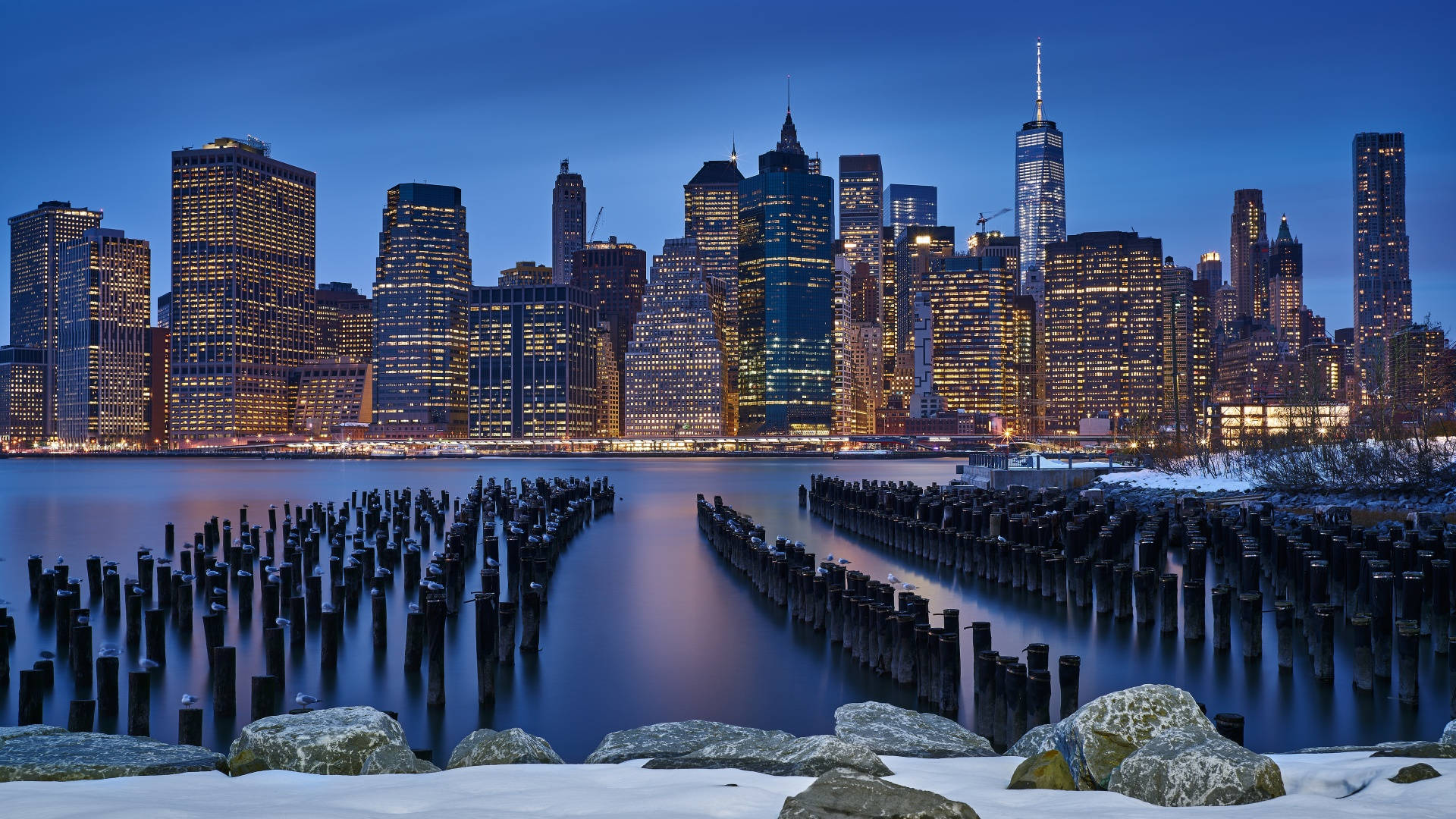 New Yorkin talviestetiikka Taustakuvat