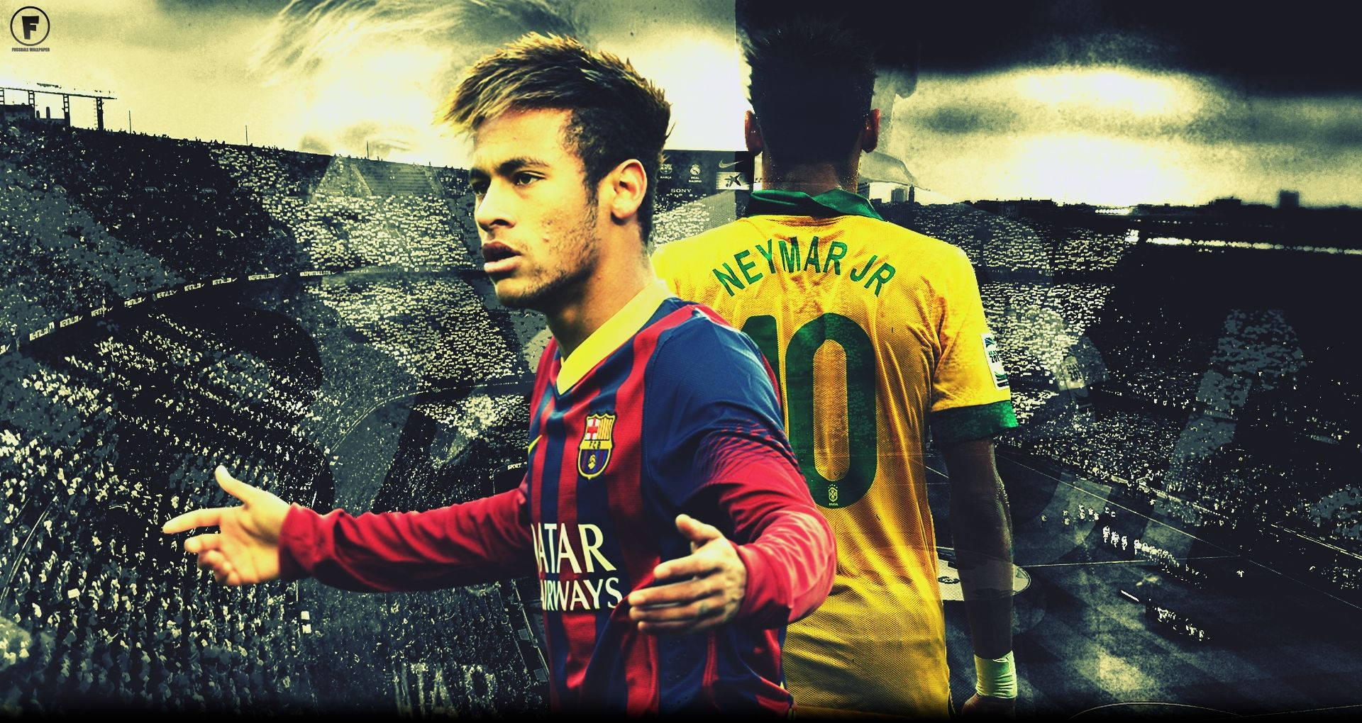 Neymar Barca- ja CBF-paidassa -taustakuva.