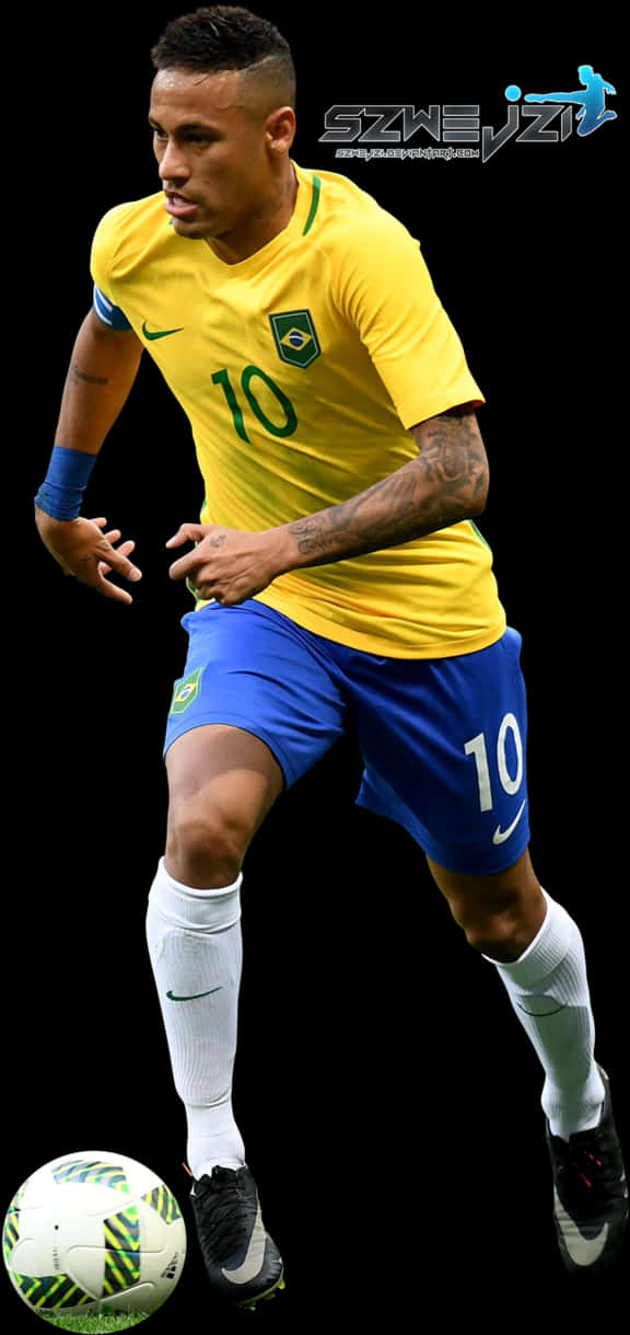 Neymar Brasilian numero 10 pallonhallinta Taustakuvat