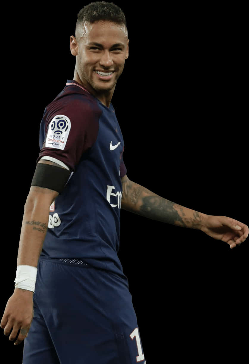 Neymar hymyilee Paris Saint-Germain -paidassa Taustakuvat