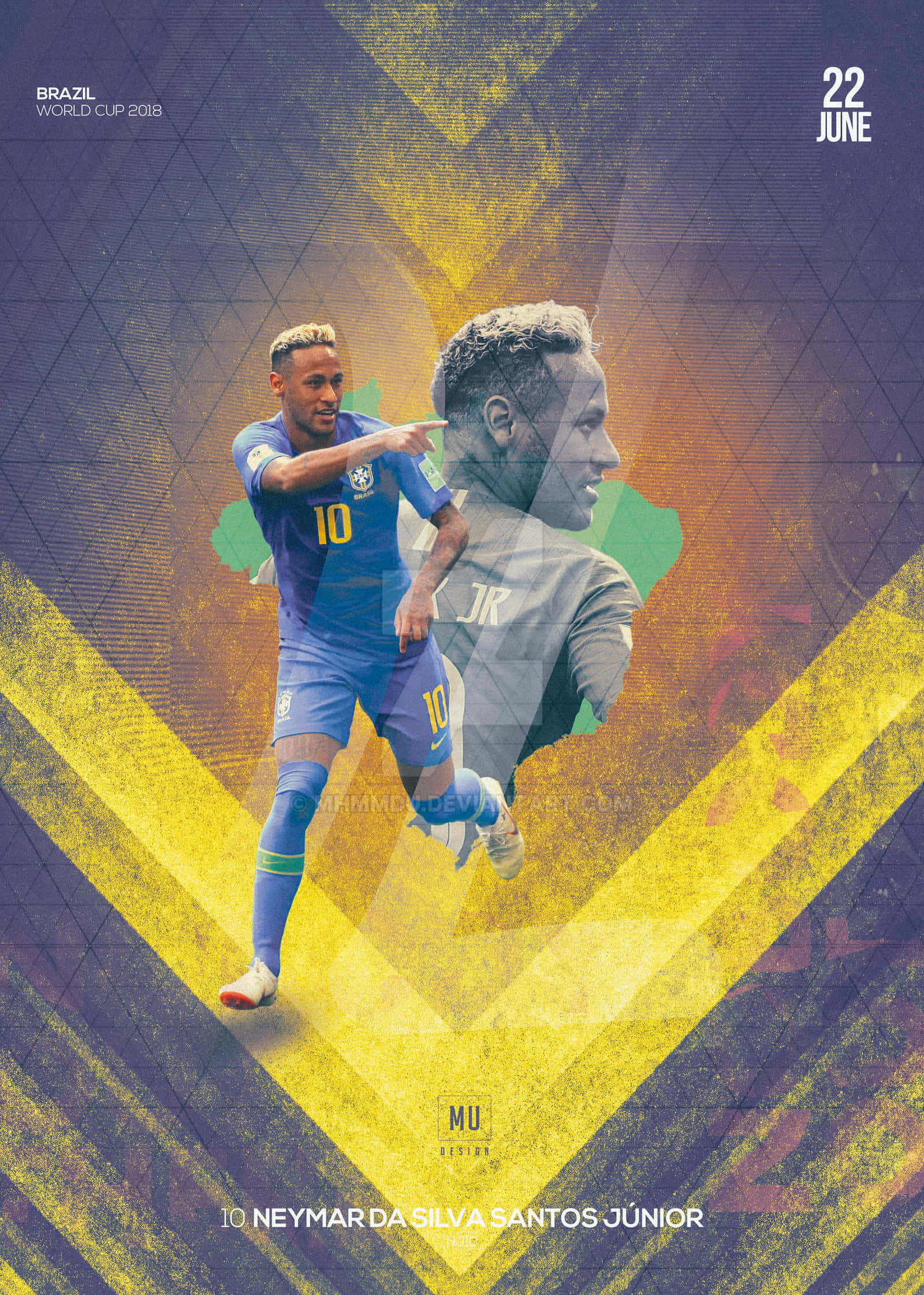 Neymar Jr dynaamisessa toiminnassa ammattilaisjalkapallo-ottelussa Taustakuvat