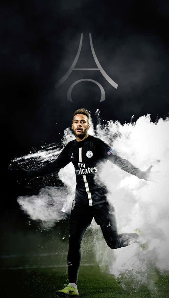 Neymar juhlii maalia intohimoisella tunnepurkauksella. Taustakuvat