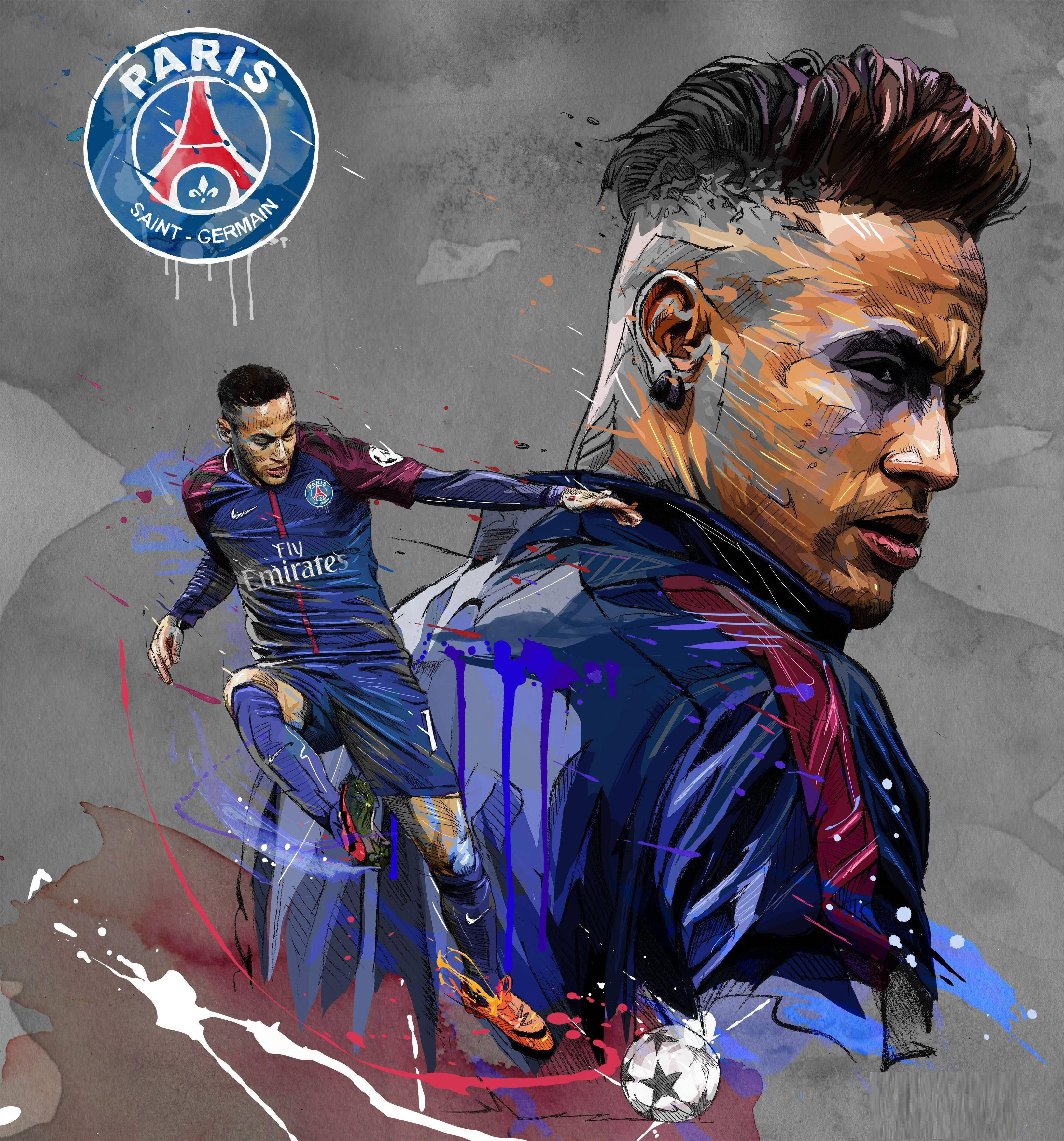 Neymar kättelee fania onnistuttuaan kynätyökalu-taideteoksessaan Taustakuvat