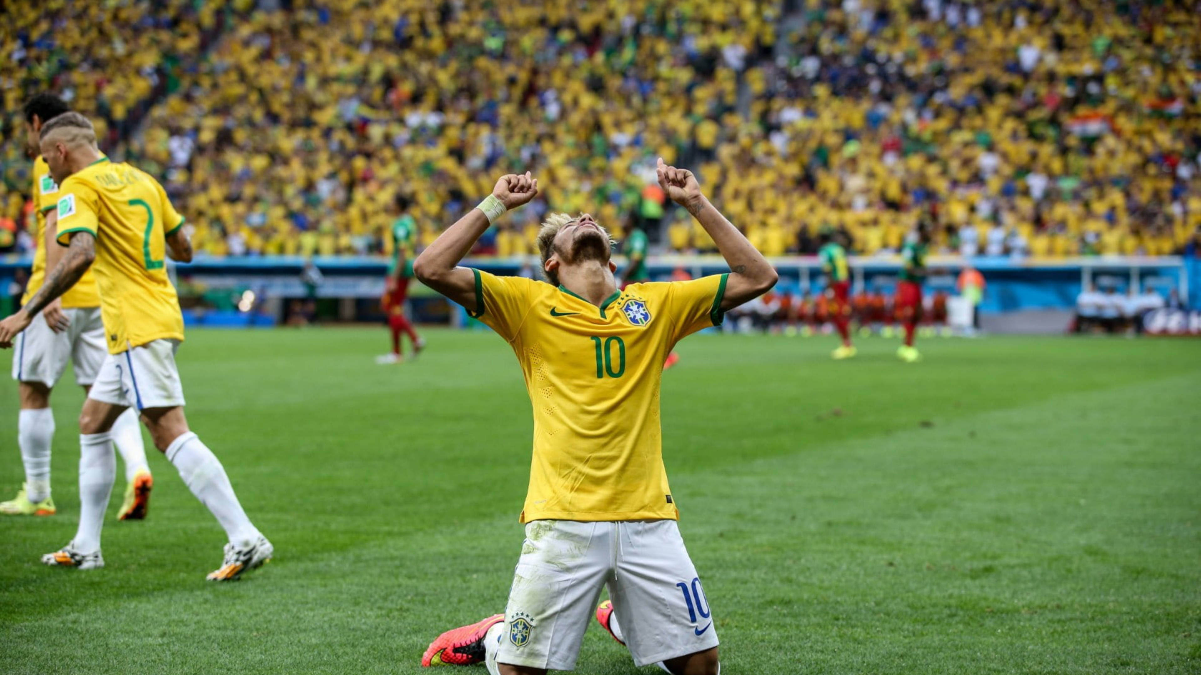 Neymar polvillaan 4K Taustakuvat