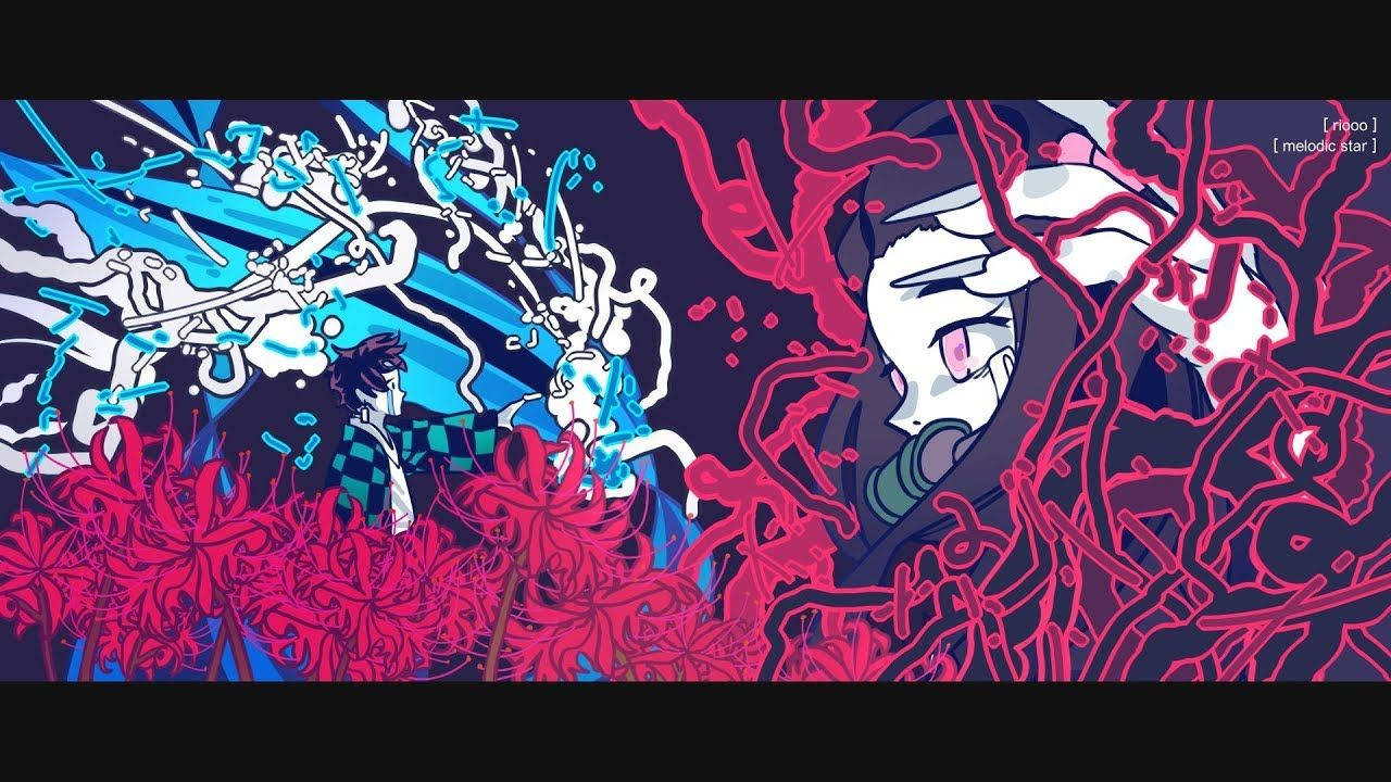 Nezuko ja Tanjiro, Demon Slayer Taustakuvat
