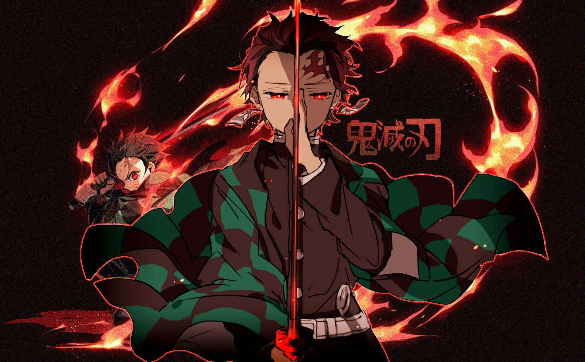 Nezuko Kamado ja Tanjiro Kamado Demon Slayer -animaatiossa Taustakuvat