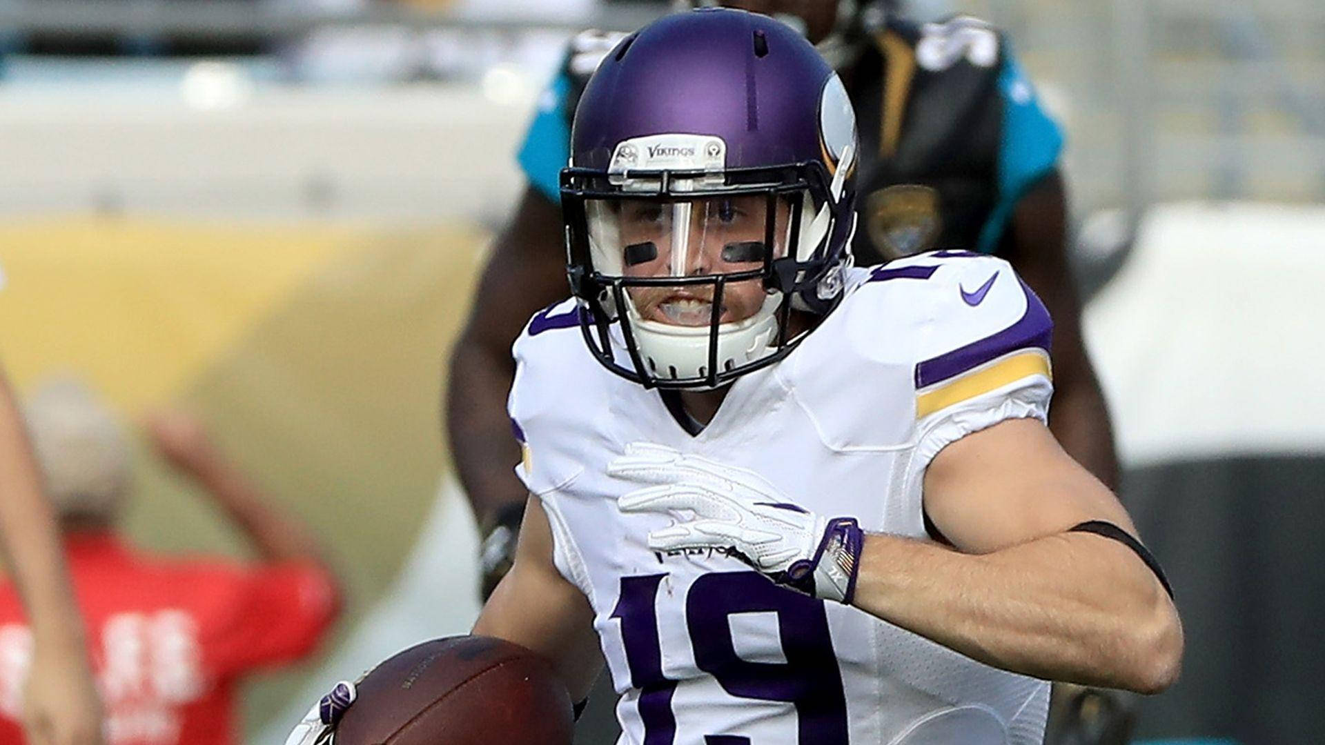 NFL-ottelu Adam Thielen Taustakuvat
