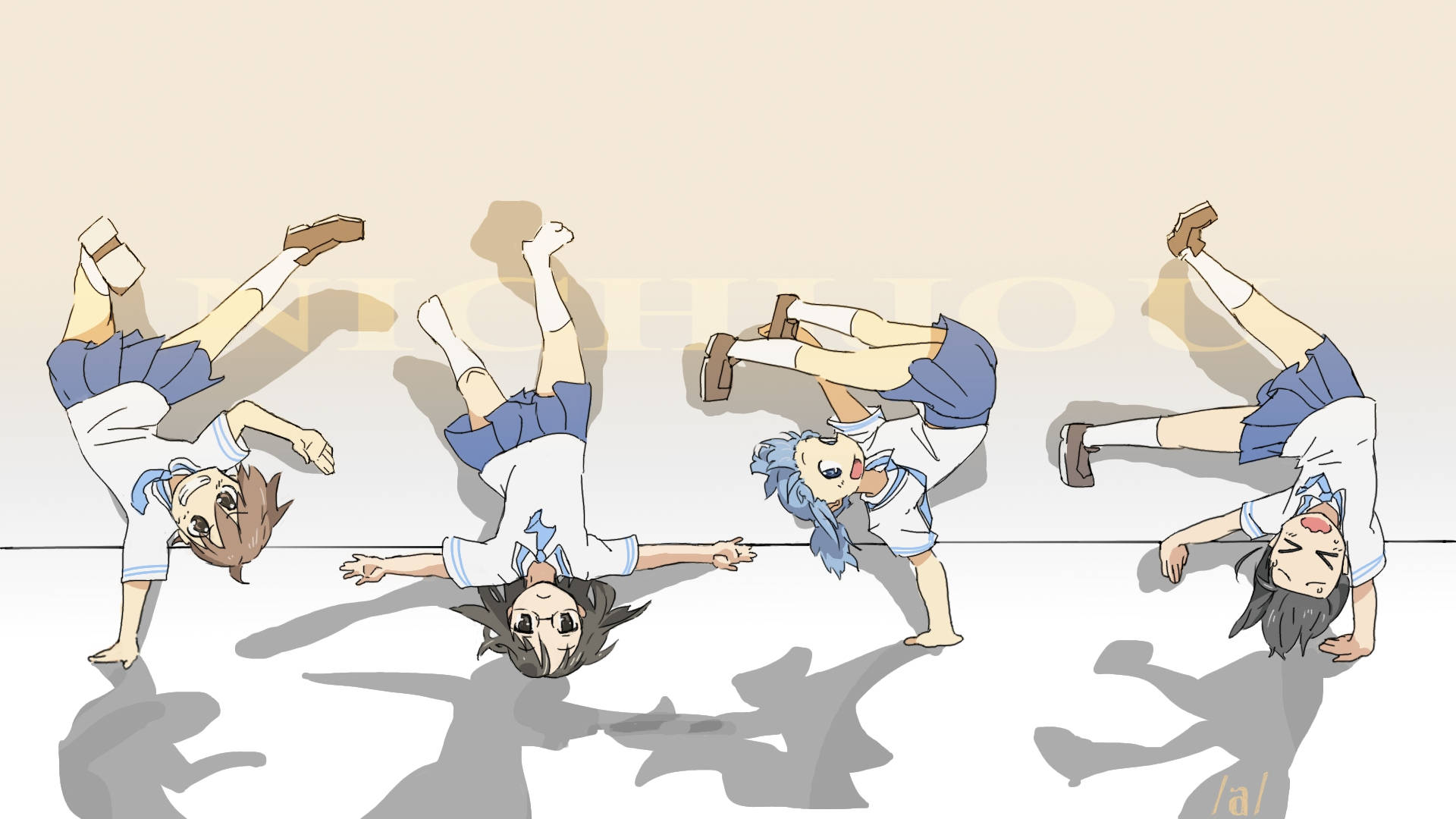 Nichijou Kärrynpyörä Taustakuvat