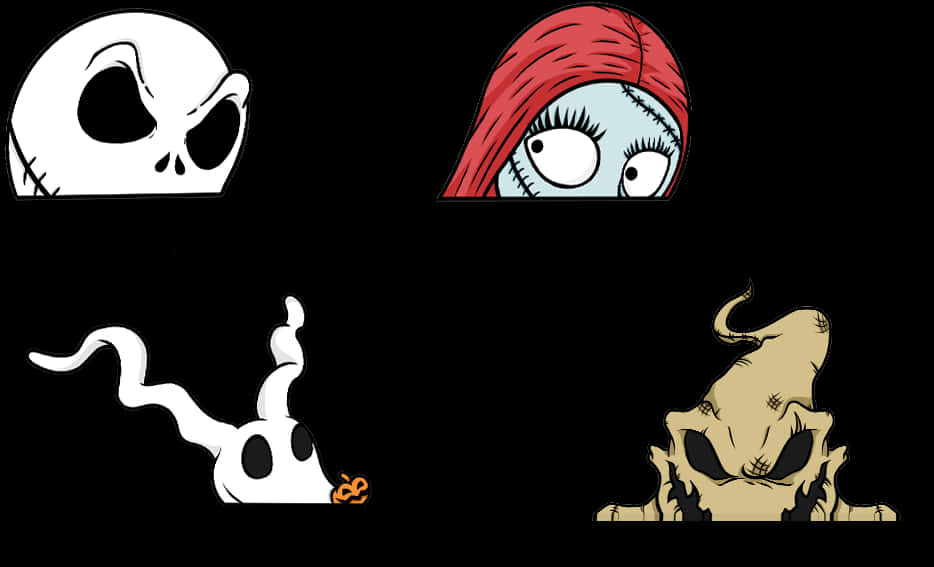 Nightmare Before Christmas -hahmot Taustakuvat