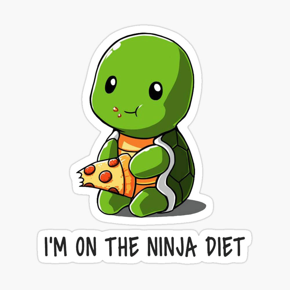 Ninja Dieetti Söpö Kilpikonna Taustakuvat