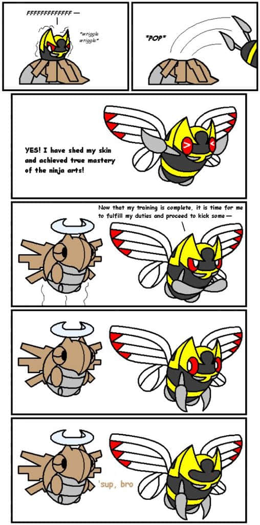 Ninjask ja Shedinja -sarjakuva Taustakuvat