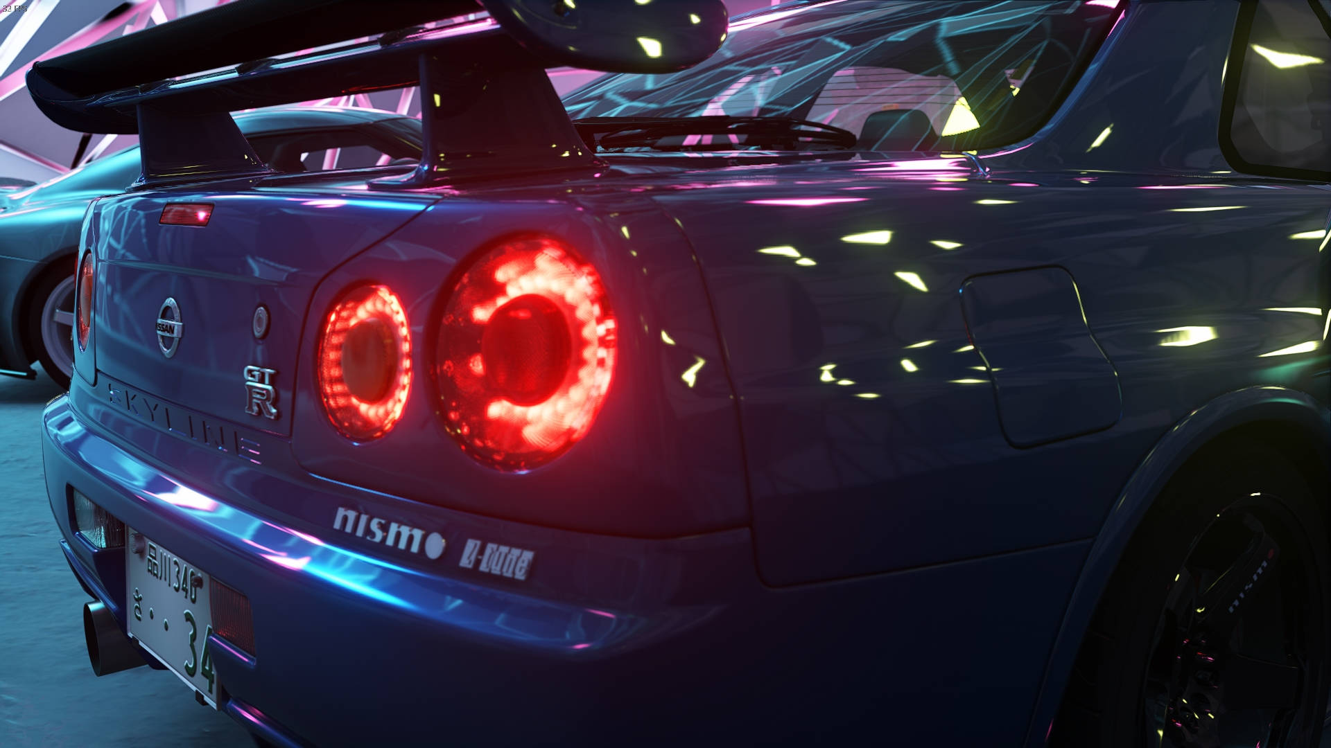 Nissan Skyline GTR R34 punaiset takavalot Taustakuvat