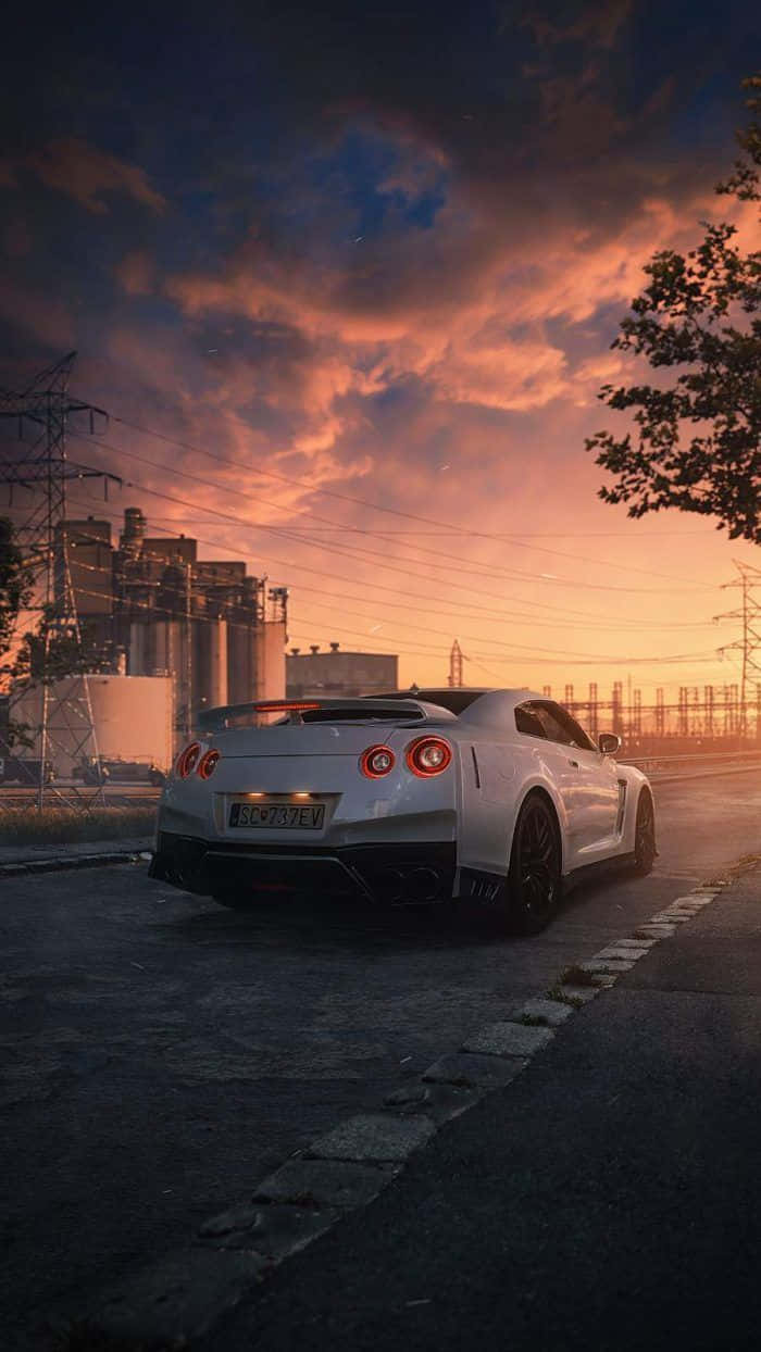 Nissan Skyline iPhone Auringonlaskunäkymä Taustakuvat