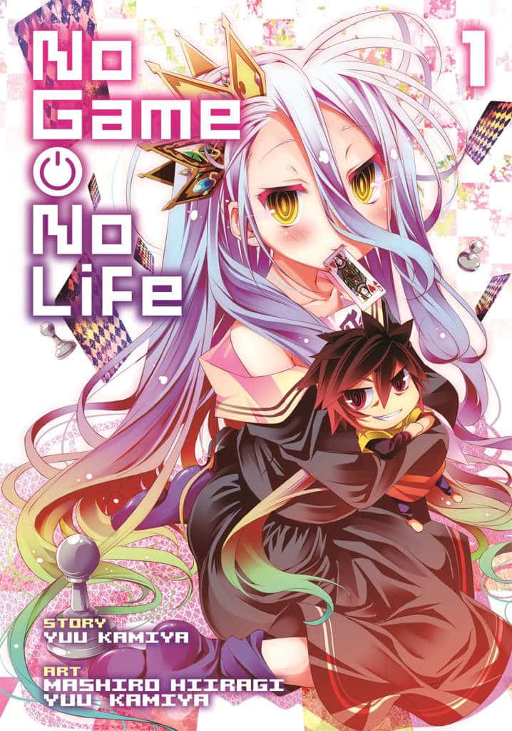 No Game No Life - Romaanin 1 kansikuva Taustakuvat