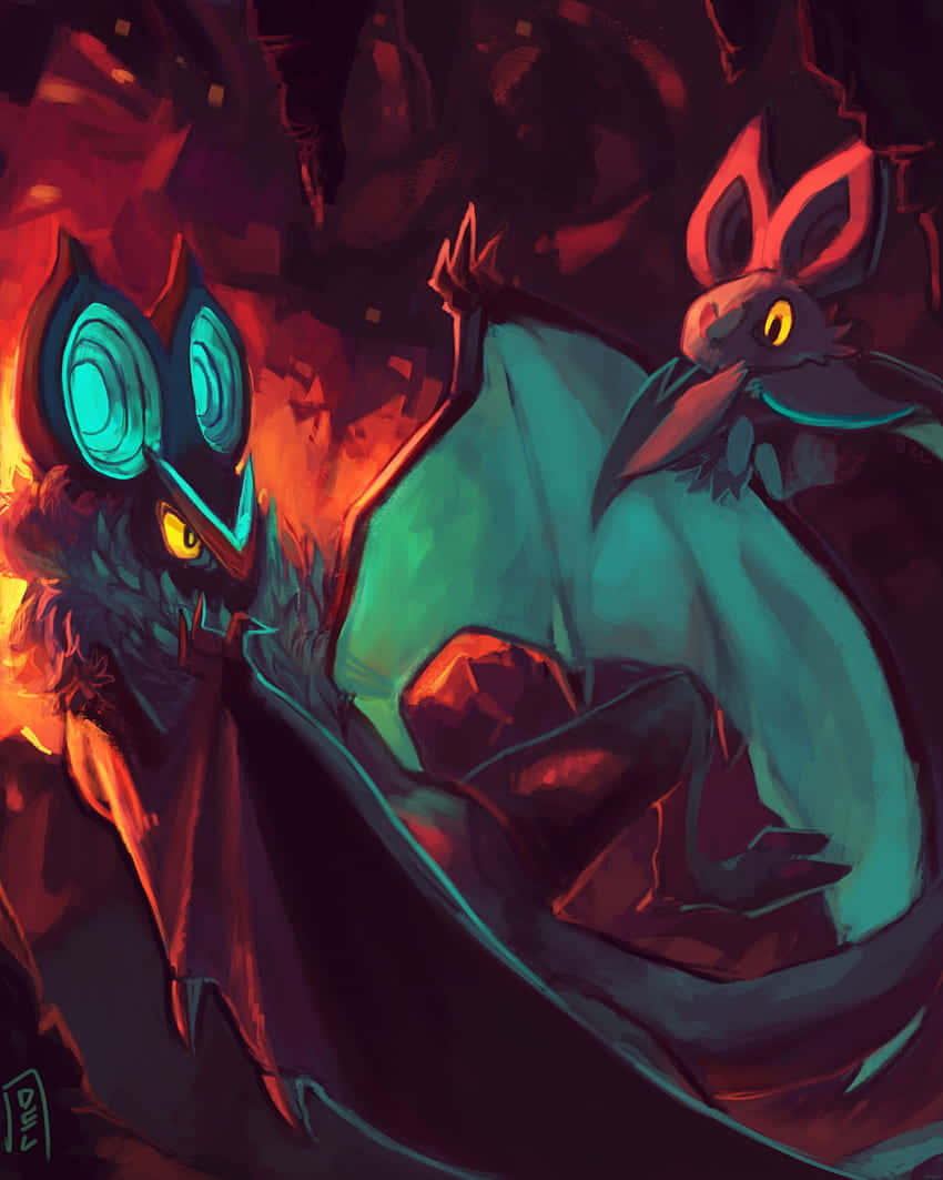 Noibat ja Noivern tuliluolassa Taustakuvat