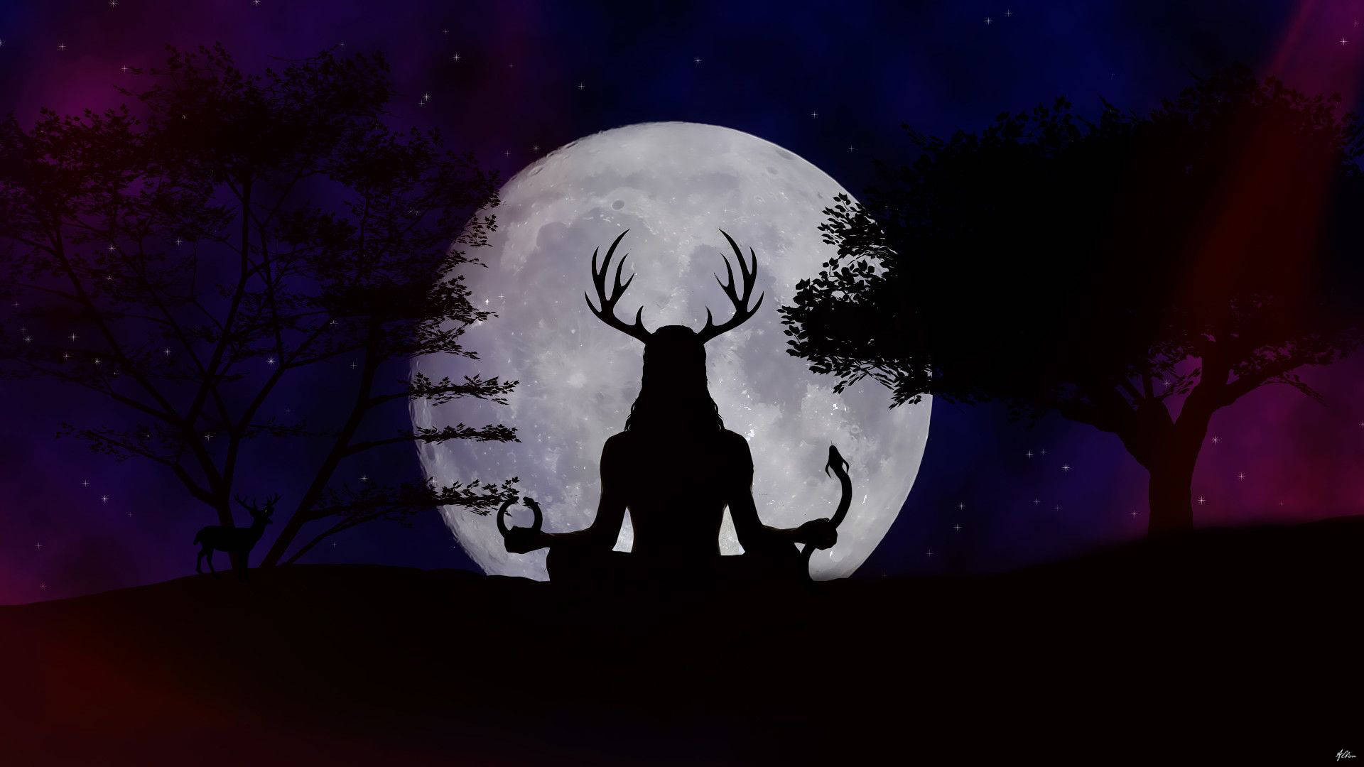 Noitamainen meditaatio Taustakuvat