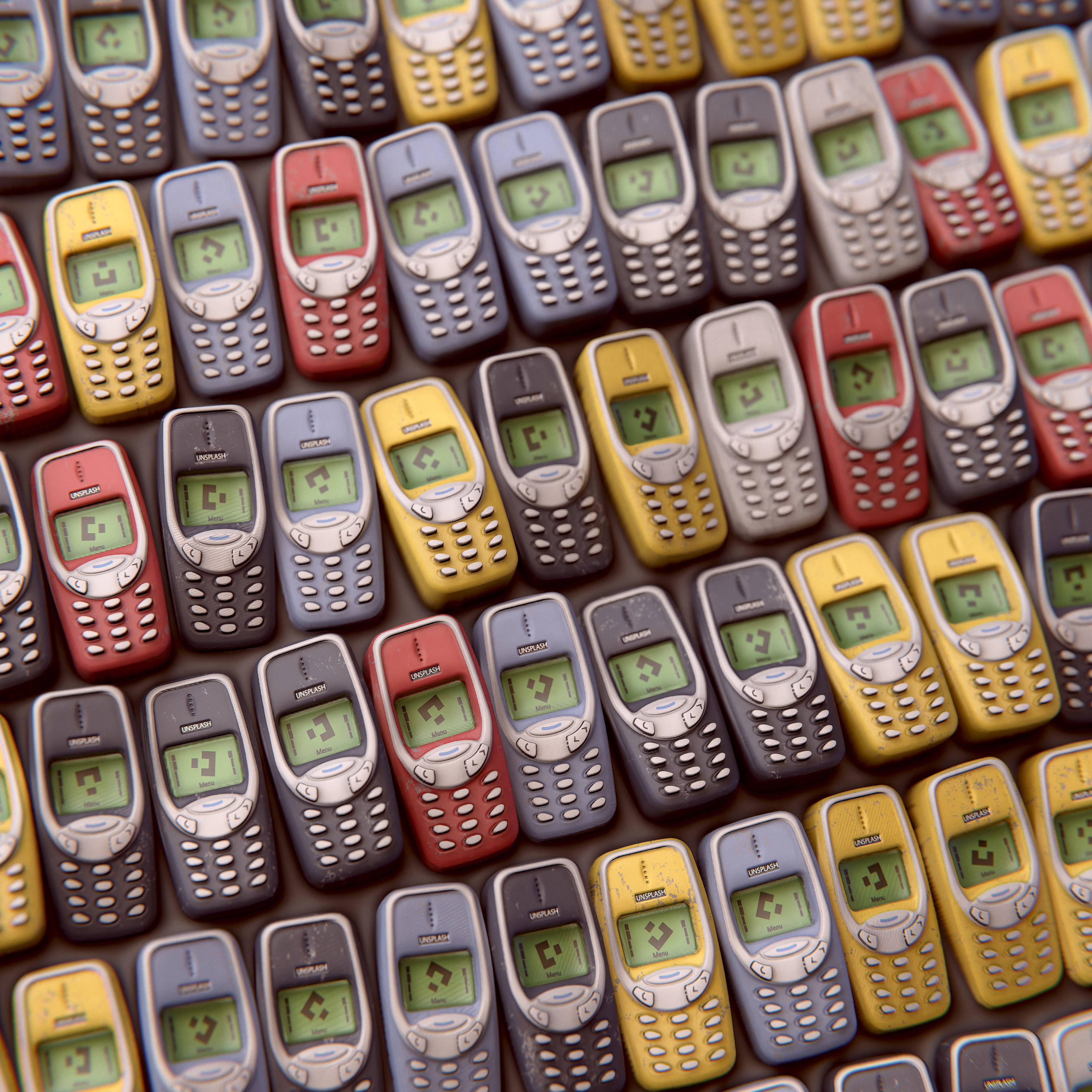 Nokia 3310 näppäimistöpuhelimet Taustakuvat