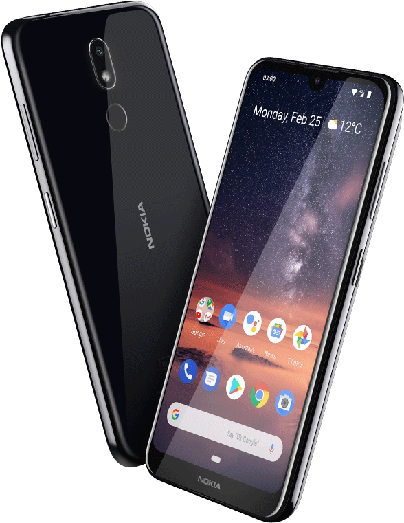 Nokia-älypuhelimen kaksoiskameramalli Taustakuvat