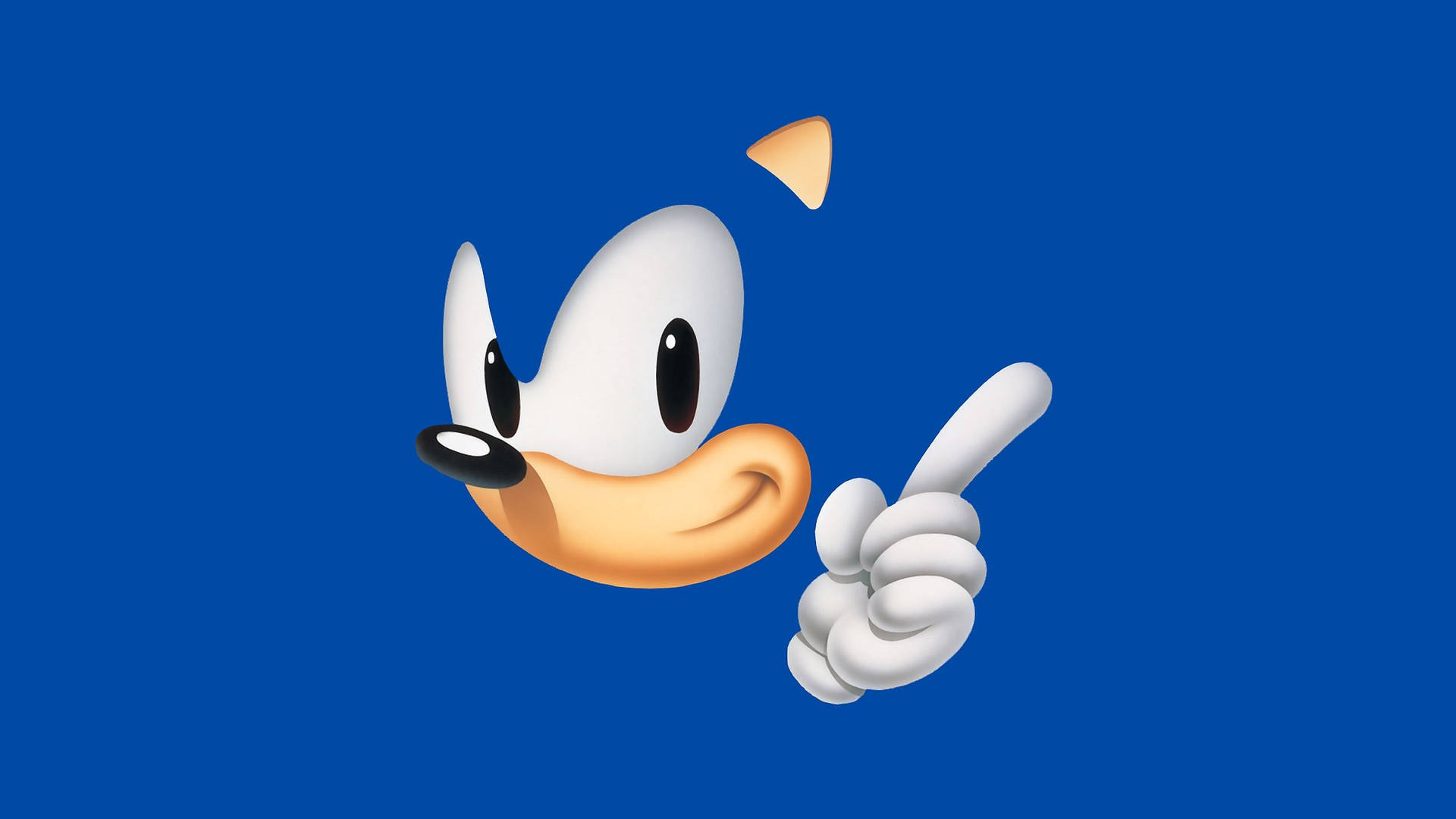 Sonicin aistit koristeltu siniseksi kannen taustakuvaksi.