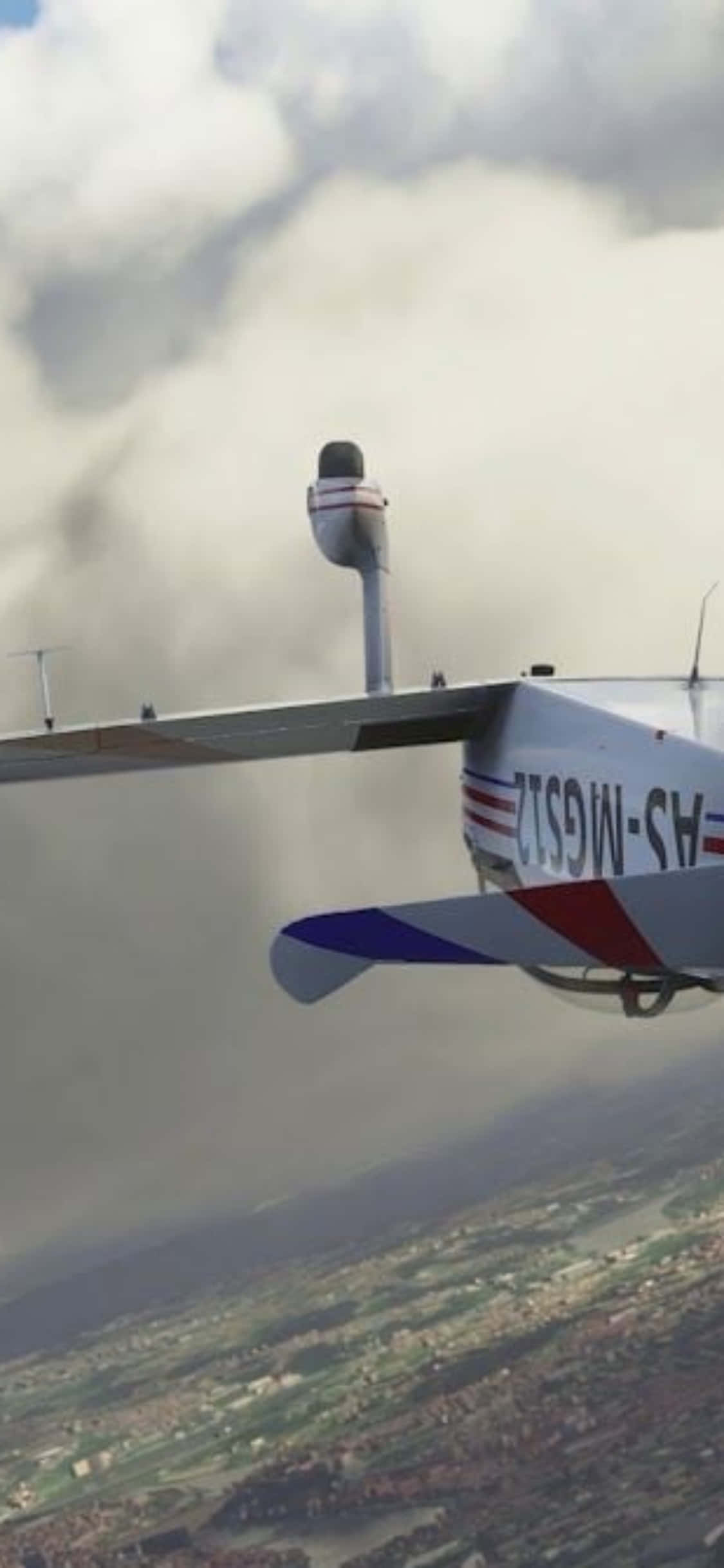 Nouse taivaalle iPhone Xs:n ja Microsoft Flight Simulatorin kanssa Taustakuvat