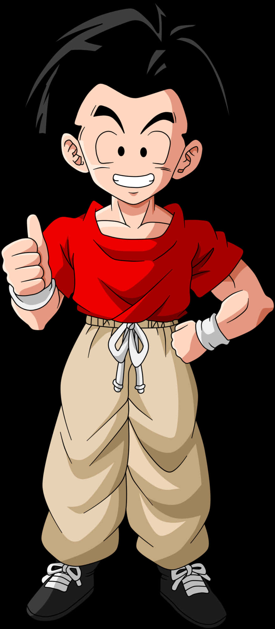 Nuori Goku peukku pystyssä Taustakuvat