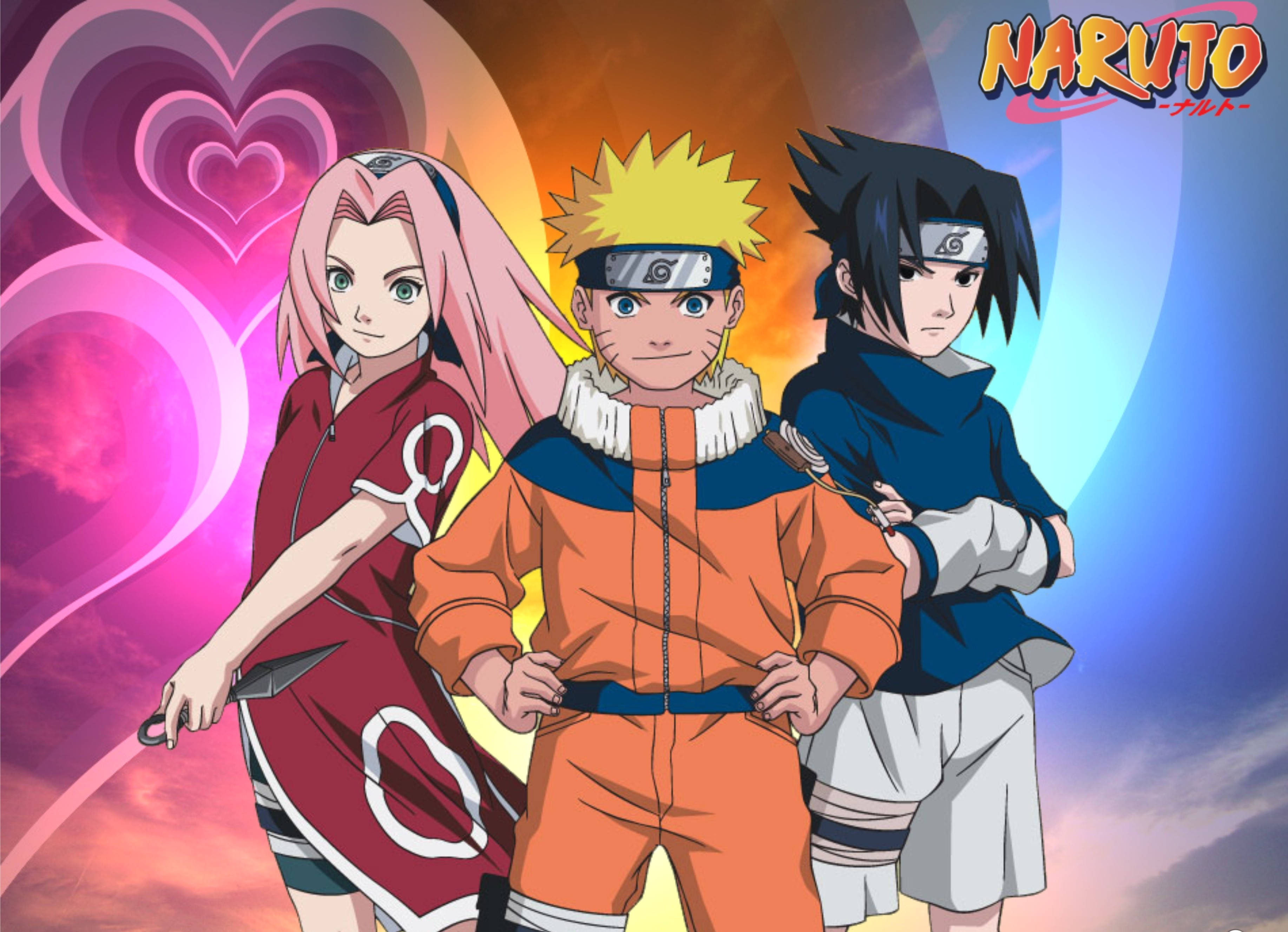 Nuori Naruto, Sasuke ja Sakura -juliste Taustakuvat
