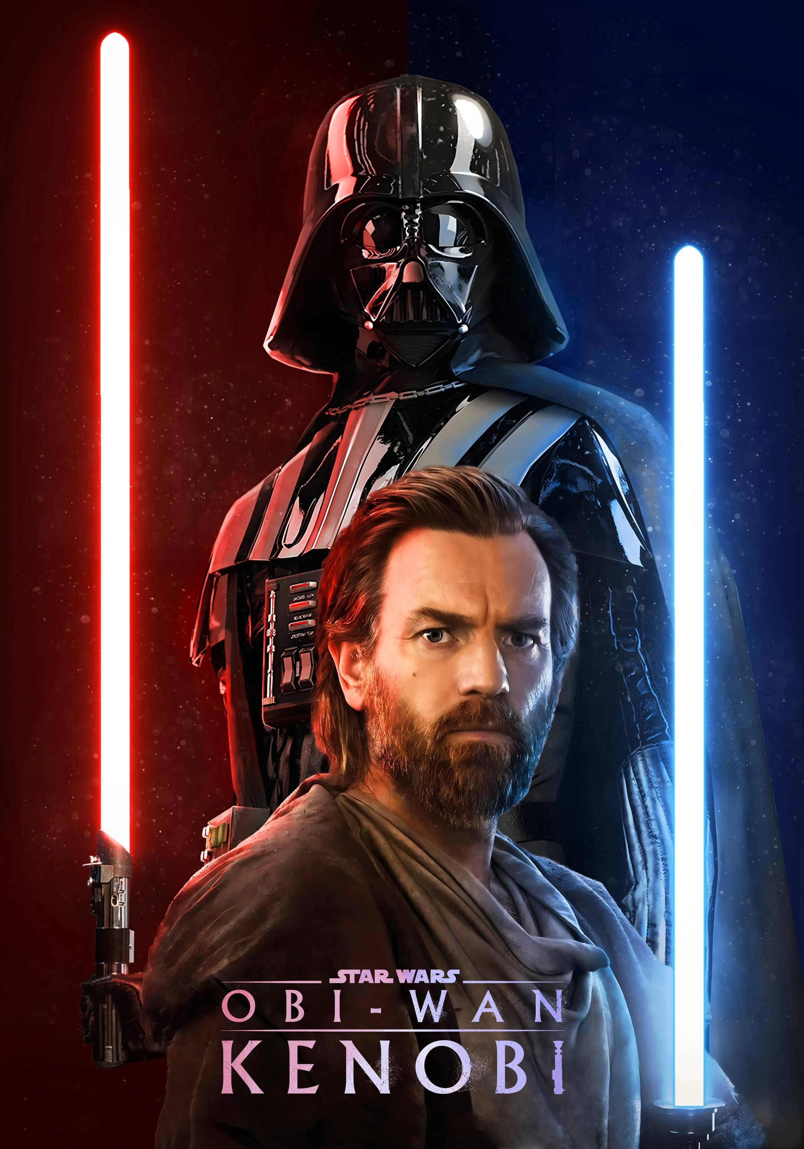 Obi Wan Kenobi punainen ja sininen Taustakuvat