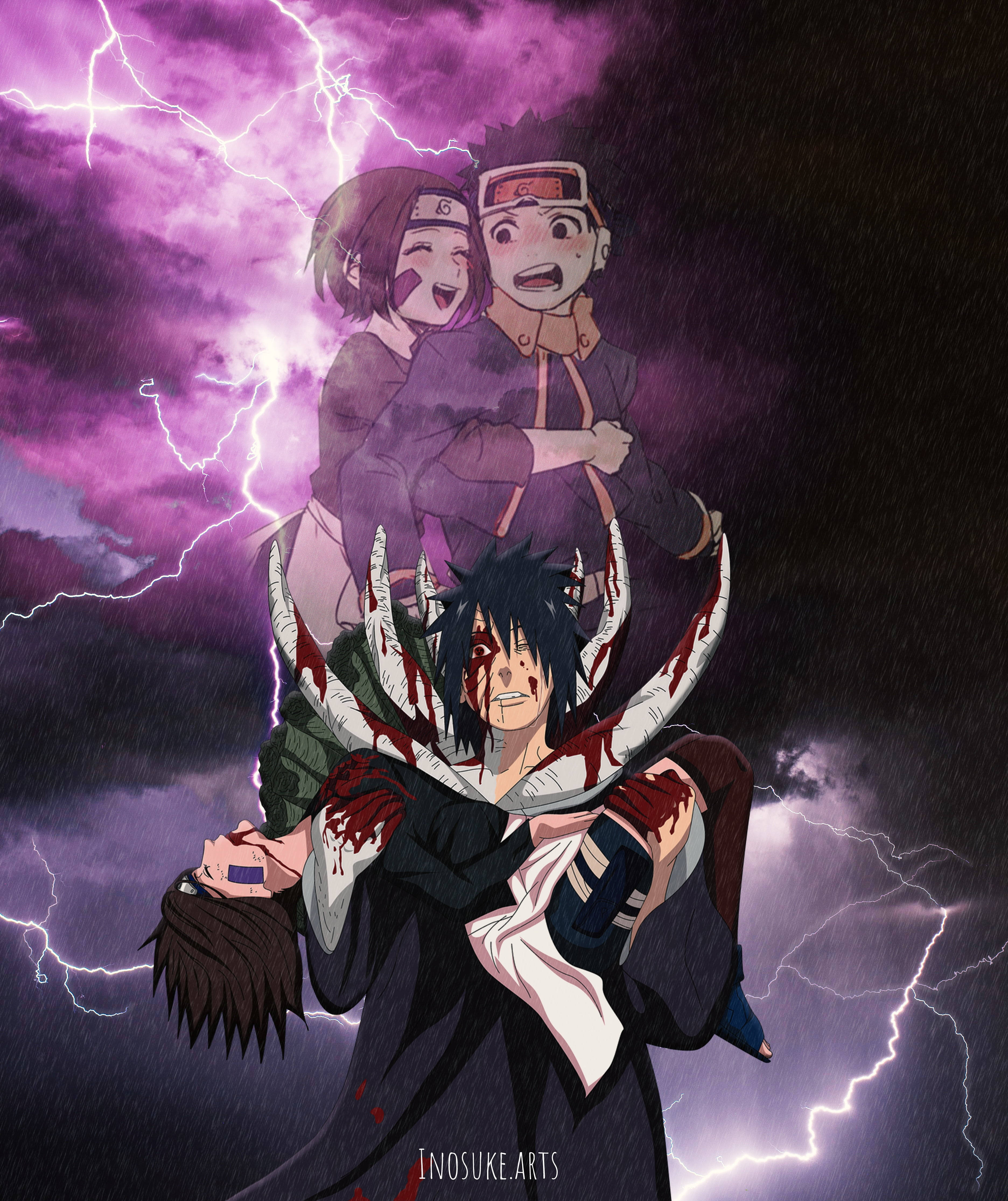 Obito Uchiha suree Riniä 4K Taustakuvat
