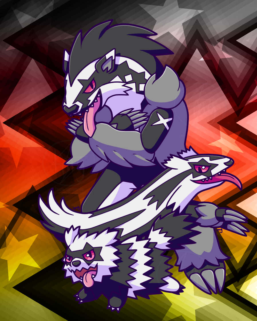 Obstagoon, Zigzagoon ja Linoone Taustakuvat
