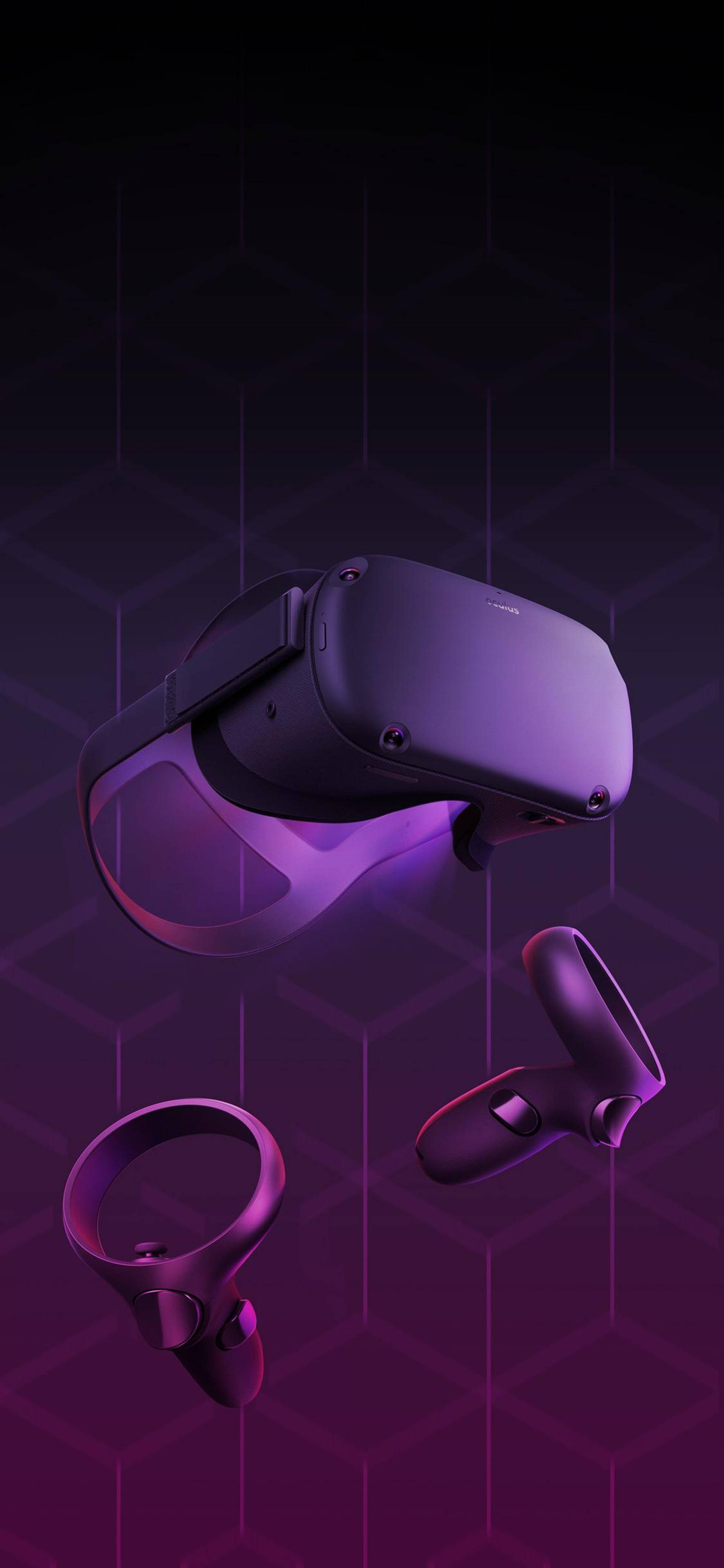 Oculus Quest 2 -violetti abstrakti taide Taustakuvat