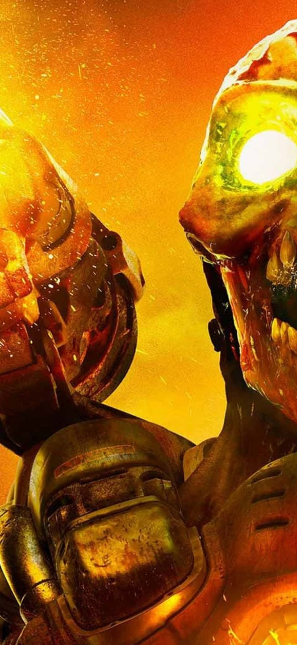 Ohjusase iPhone Xs Doom -taustakuva Taustakuvat