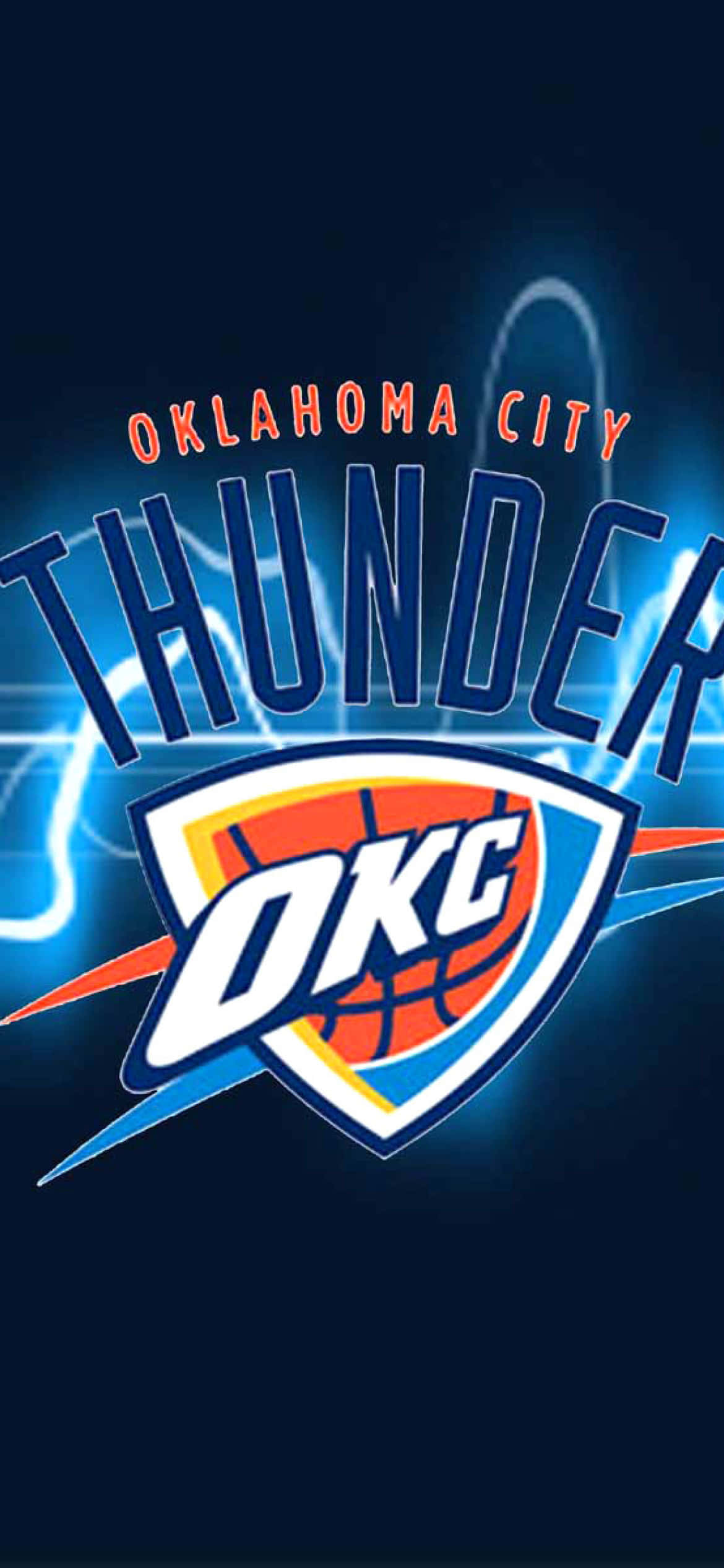 Oklahoma City Thunders OKC -logo NBA-liiga Taustakuvat