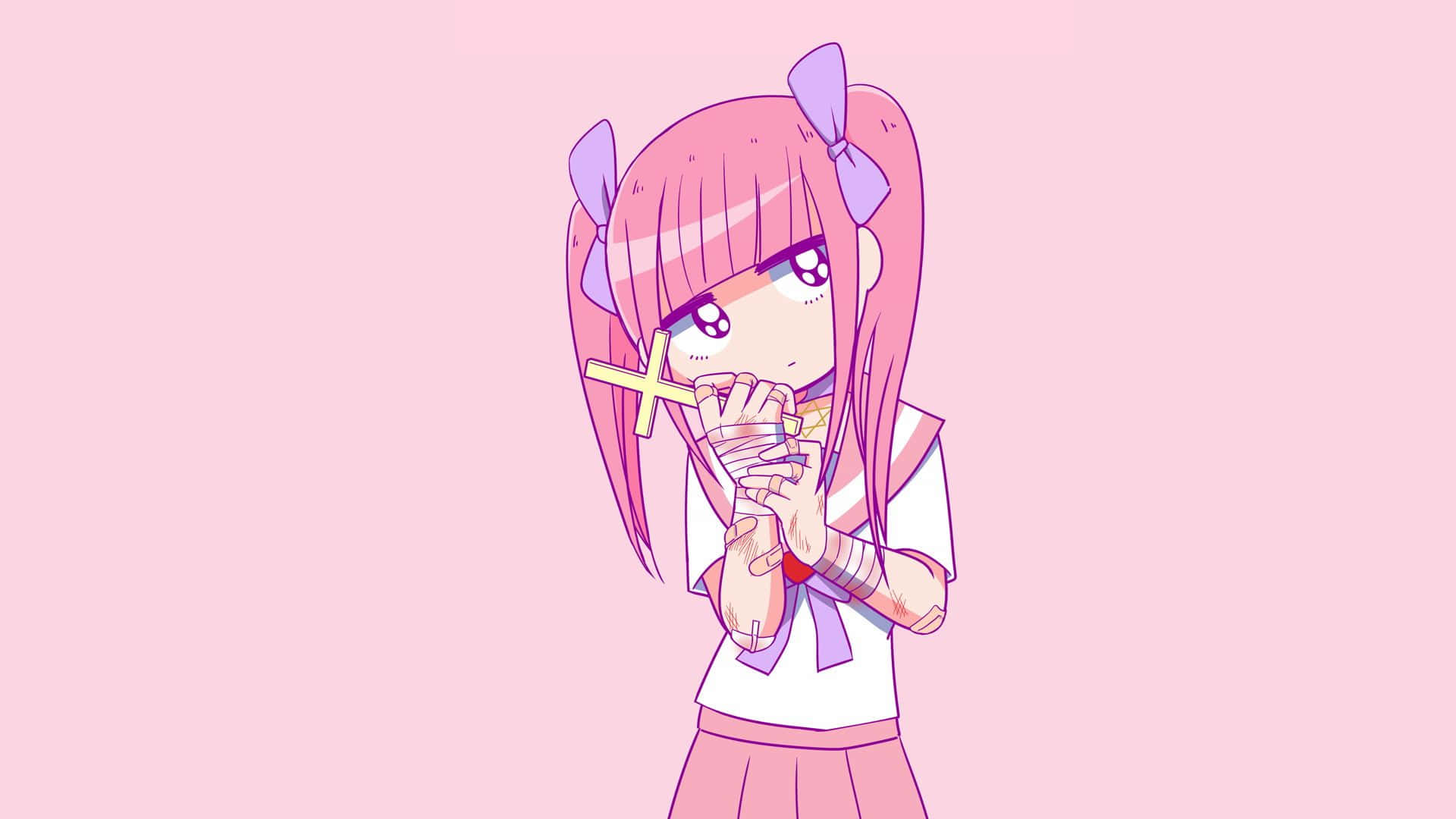 Ole oma itsesi ja kukoista Kawaii Pinkin kanssa Taustakuvat