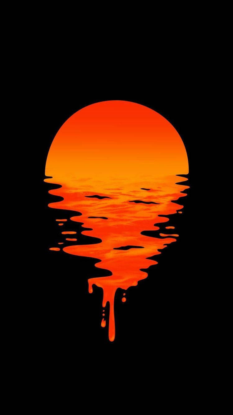 OLED Auringonlaskun Heijastus Taustakuvat