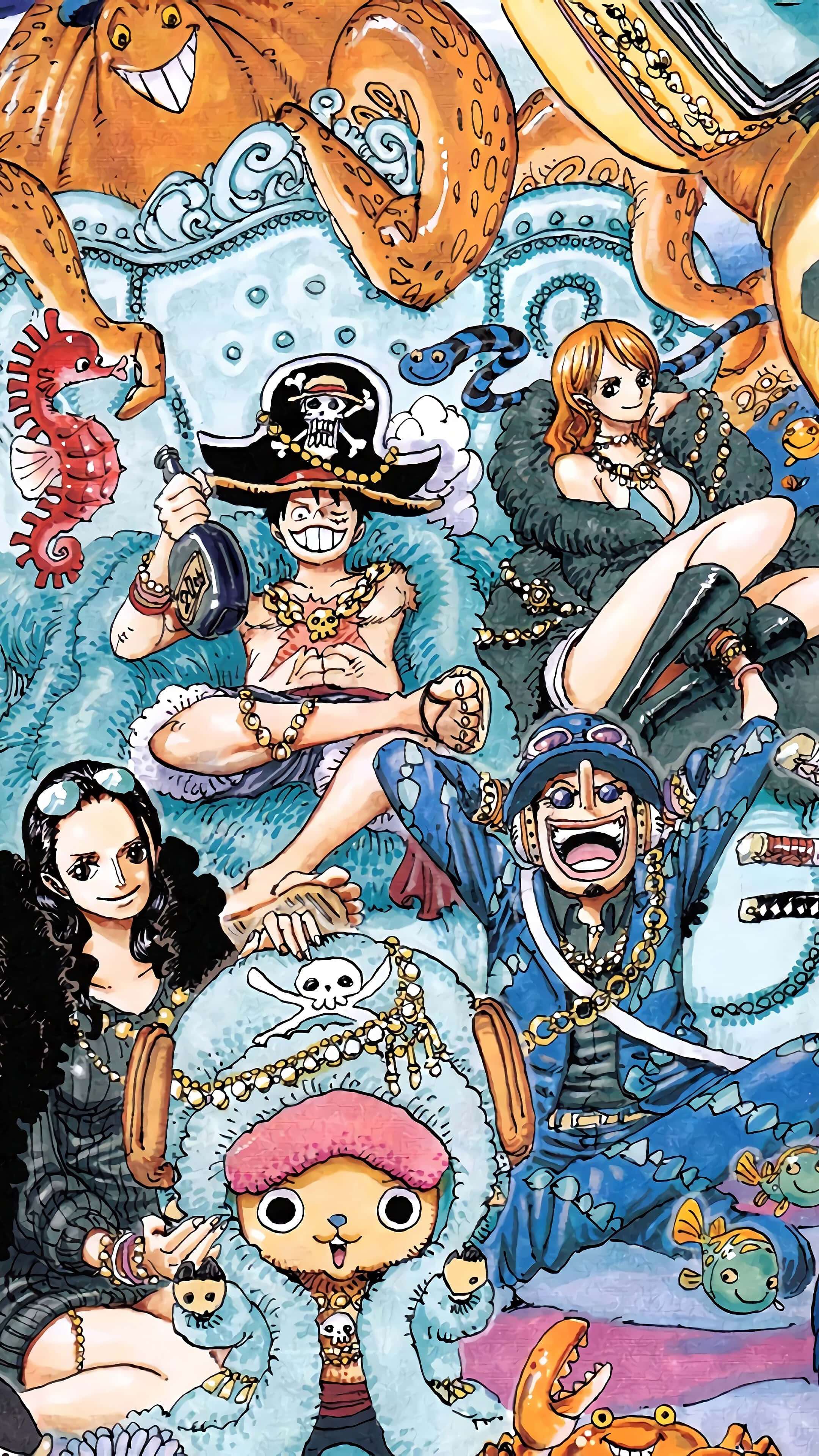 Olkihattupiraatit One Piece Anime Taustakuvat