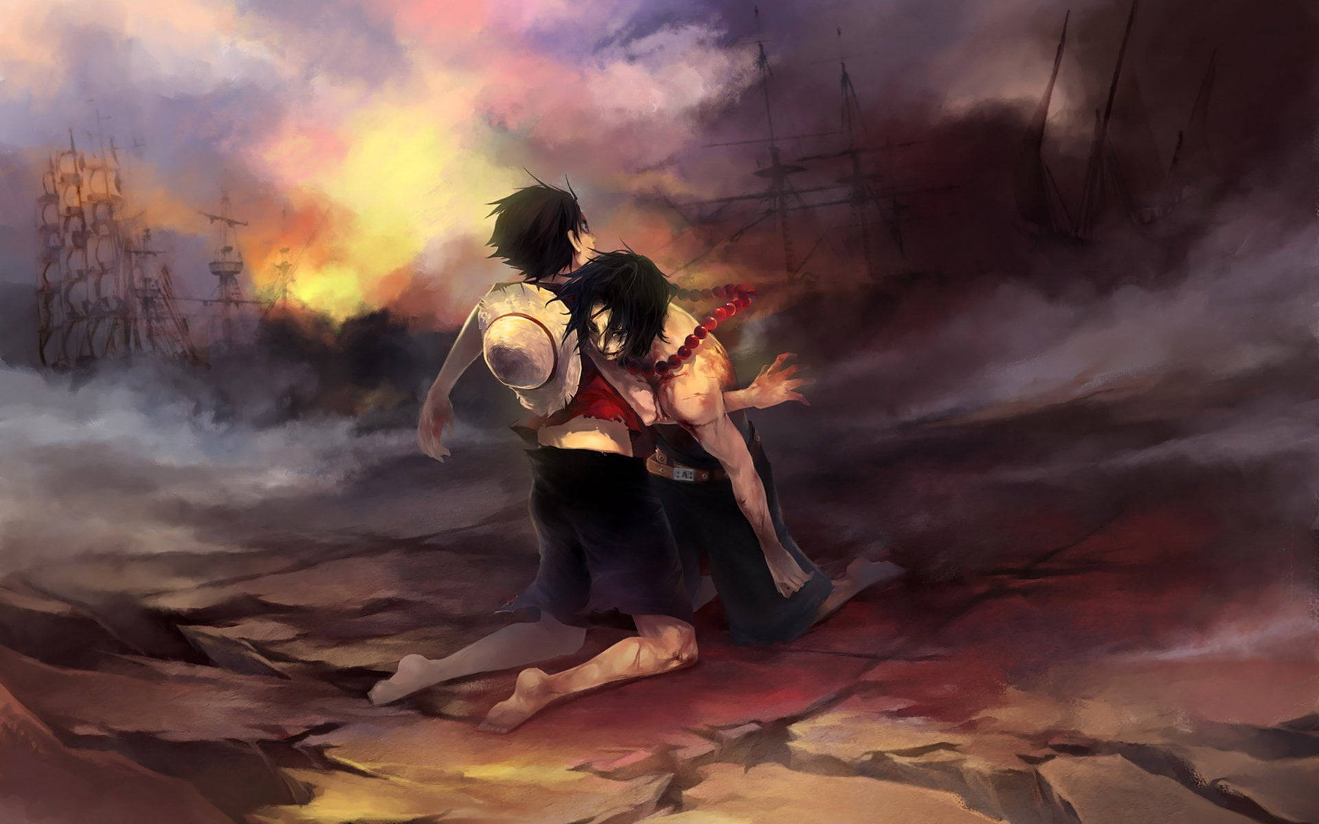 One Piece 4K digitaalinen maalaus Taustakuvat